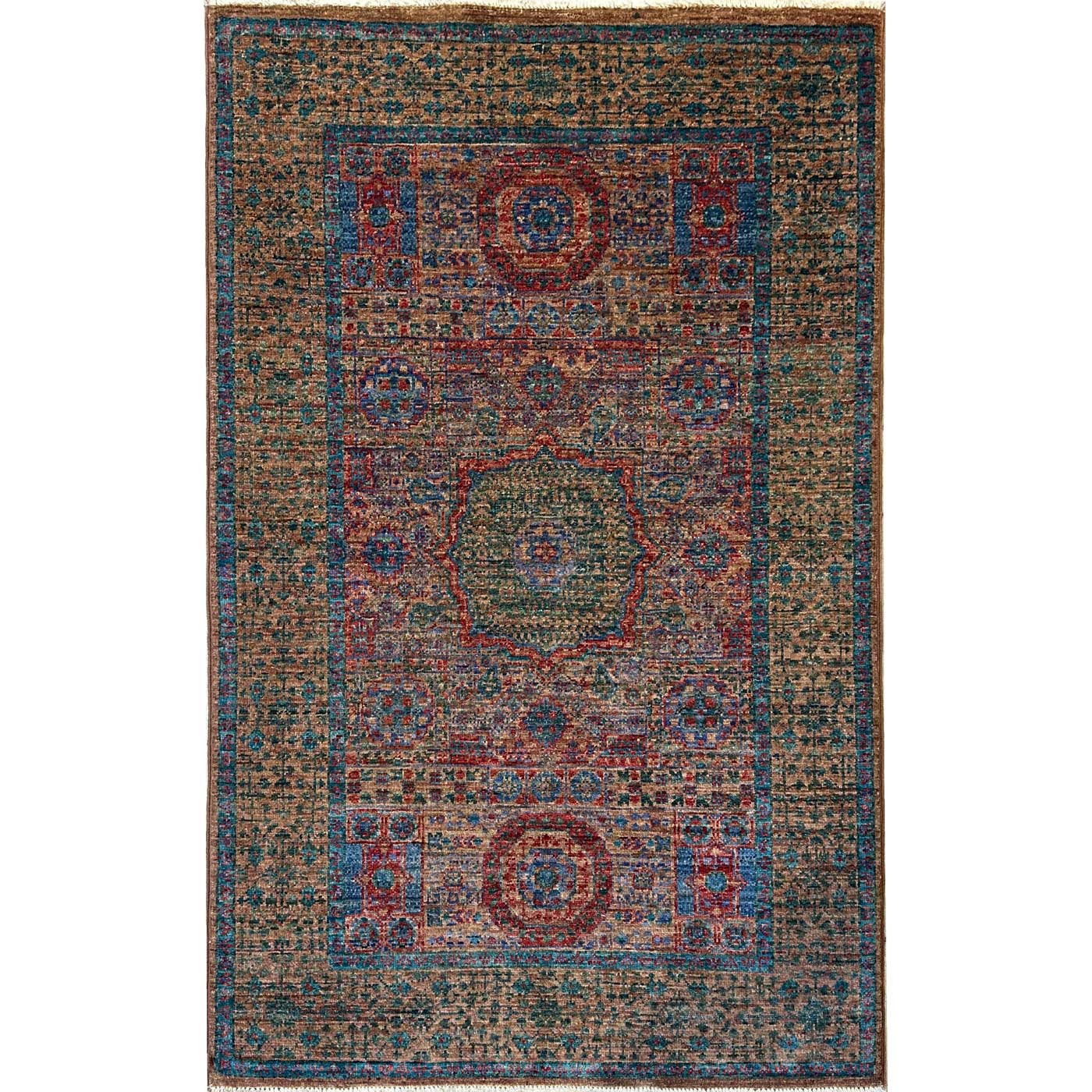 El Dokuma Premium Memlük Yün Halı (80x130 cm)