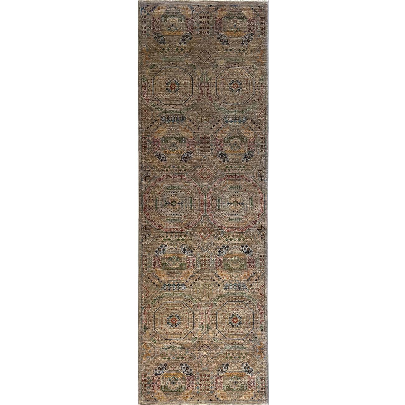 El Dokuma Premium Memlük Yün Yolluk Halı (80x250 cm)