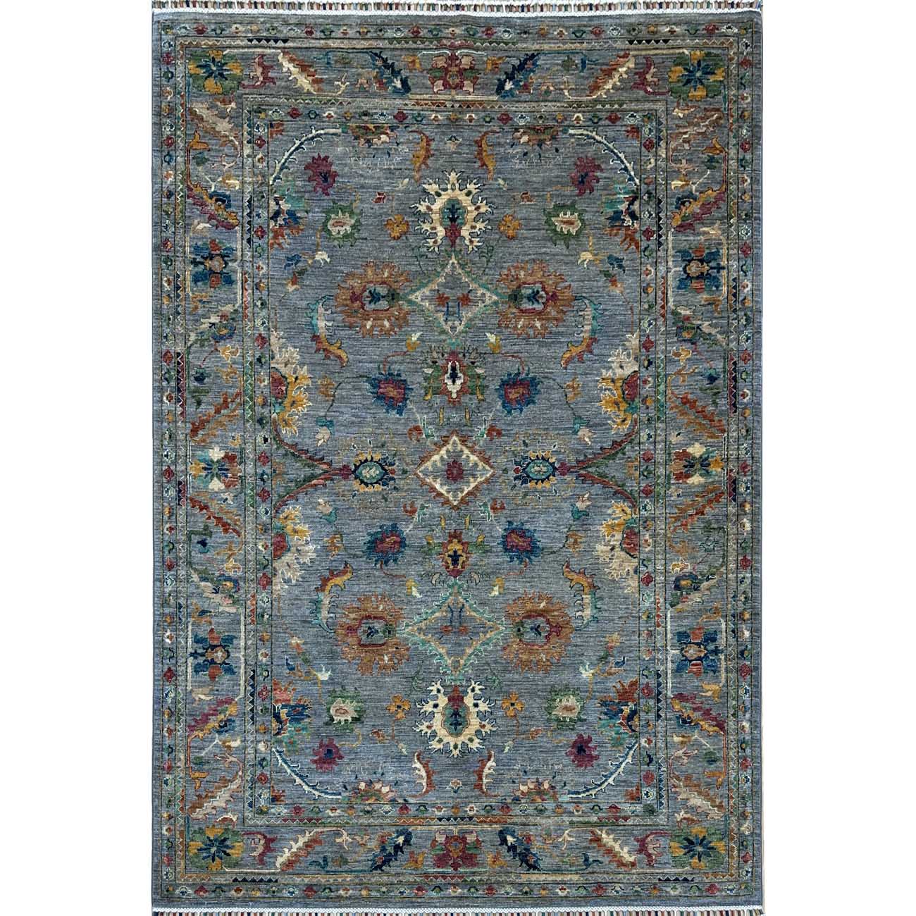 El Dokuma Gri Sultani Yün Halı (170x240 cm)