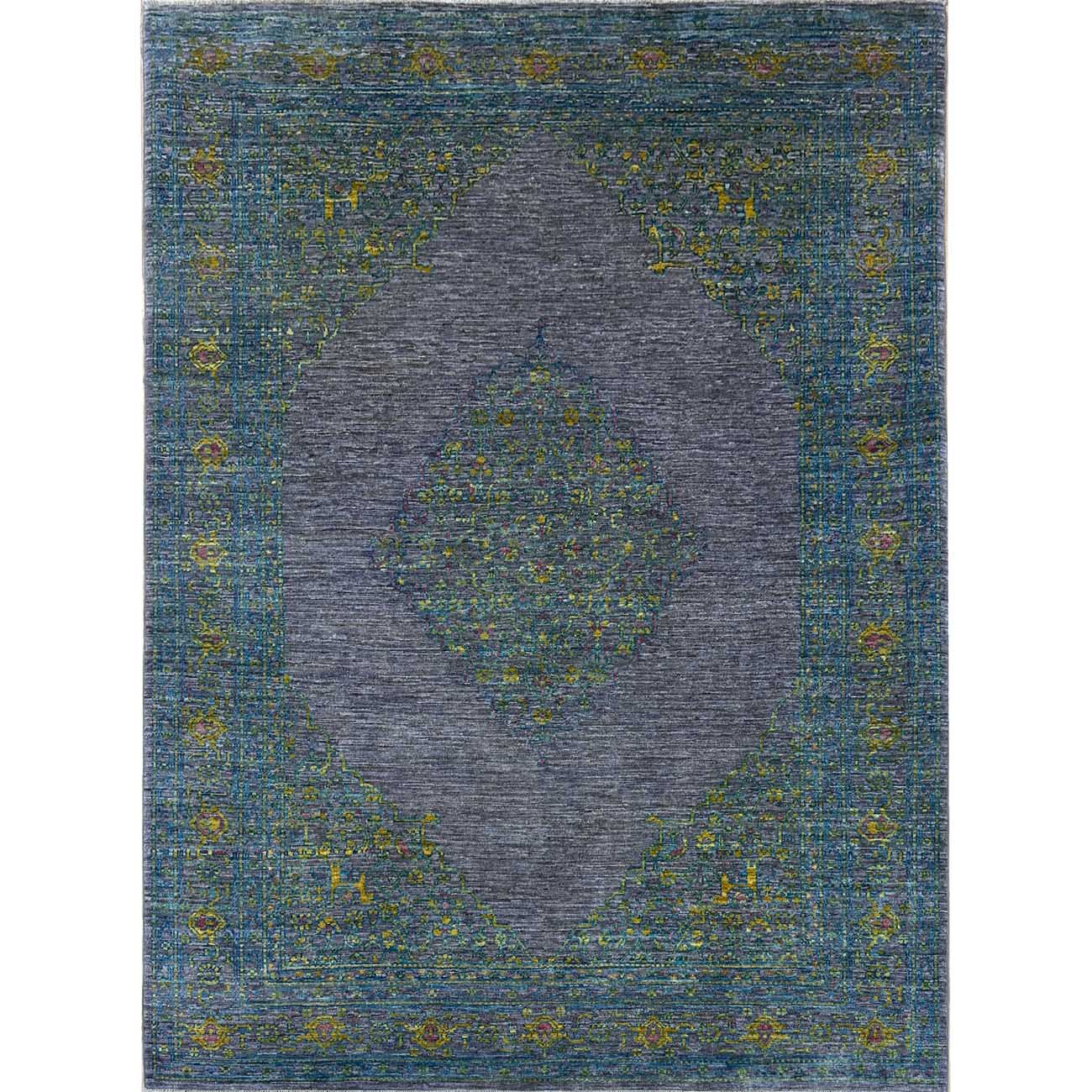 El Dokuma Modern Madalyon Sultani Yün Halı (175x230 cm)