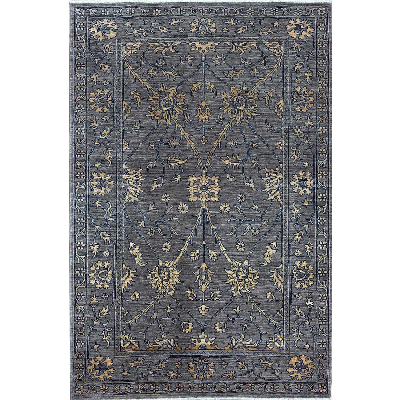 El Dokuma Gri Modern Sultani Yün Halı (130x200 cm)