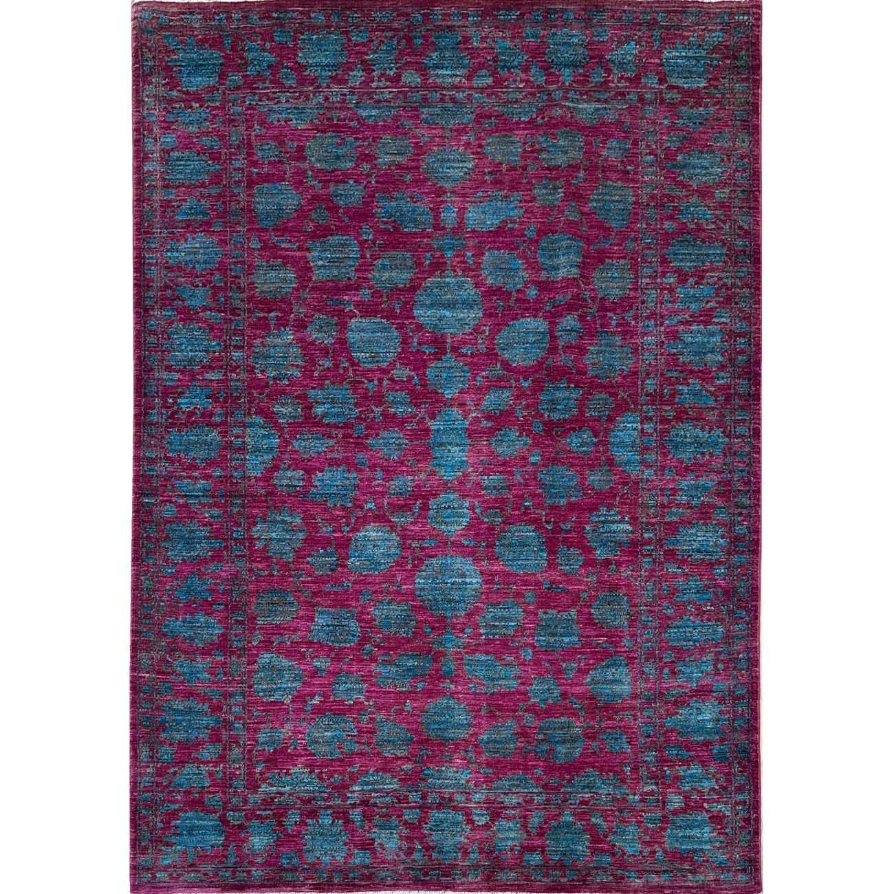 El Dokuma Mor Modern Sultani Yün Halı (165x230 cm)