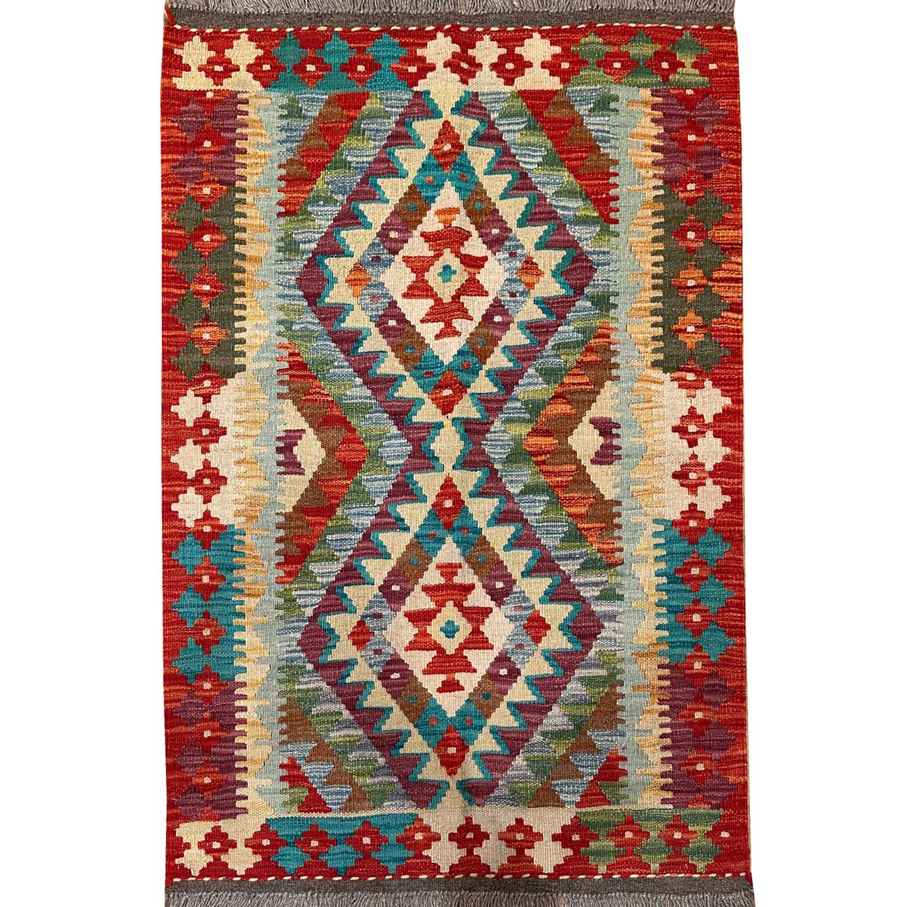El Dokuma Anadolu Desenli Yün Kilim (80x120 cm)