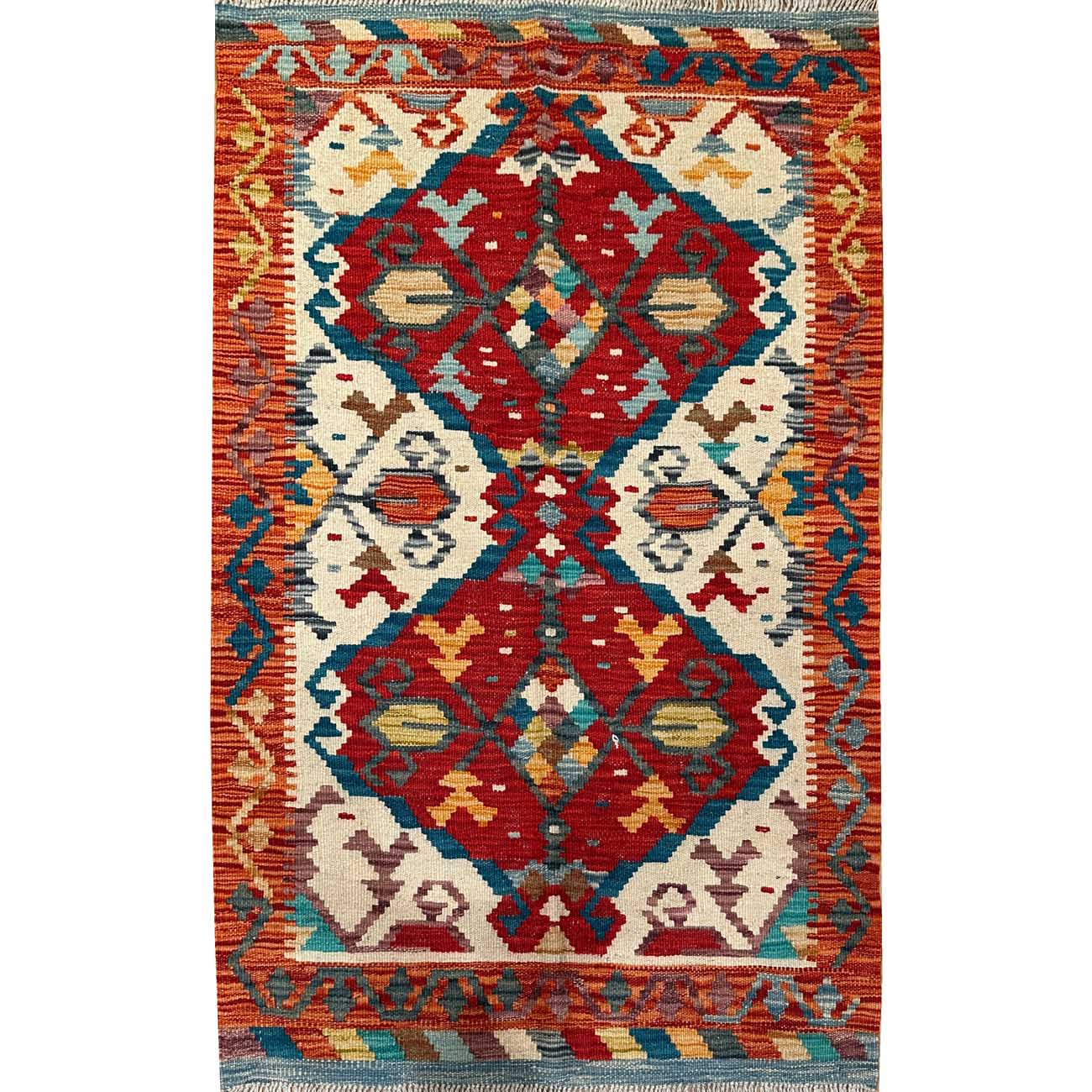 El Dokuma Anadolu Desenli Yün Kilim (80x120 cm)
