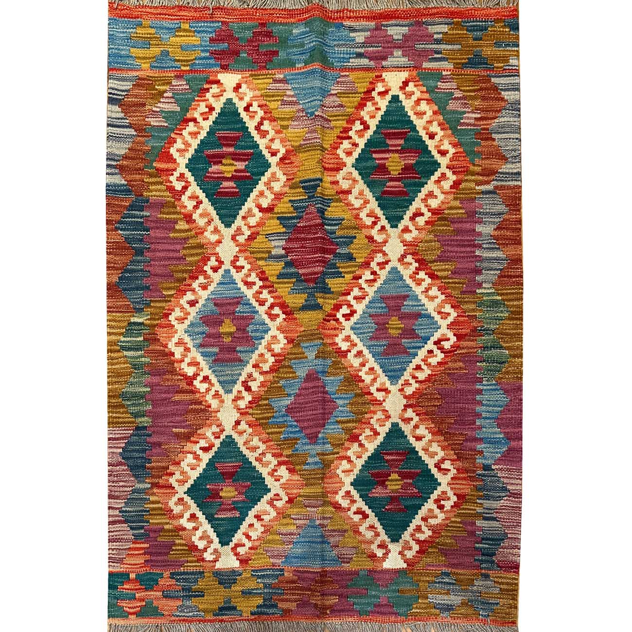 El Dokuma Anadolu Desenli Yün Kilim (85x115 cm)