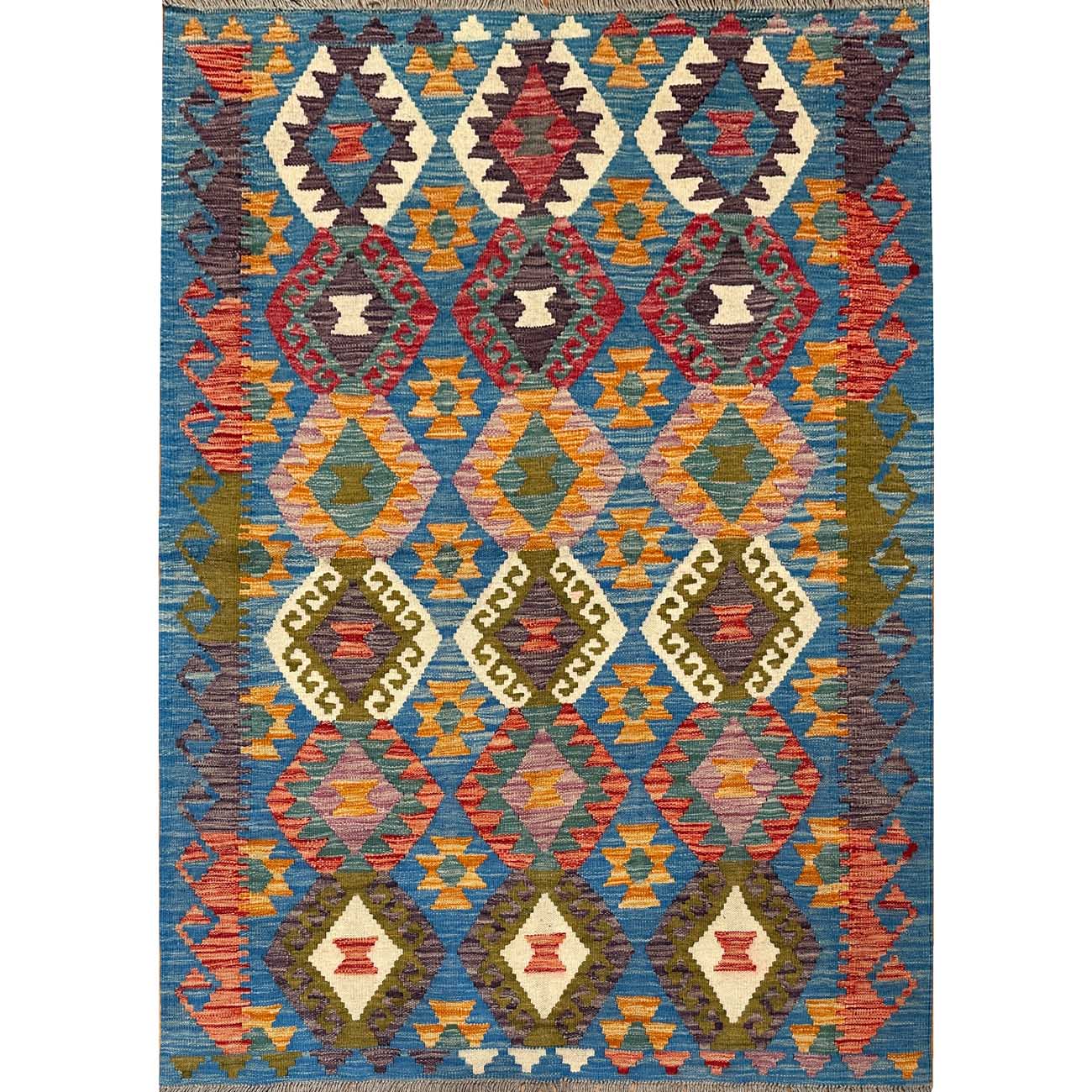 El Dokuma Anadolu Desenli Yün Kilim (130x175 cm)