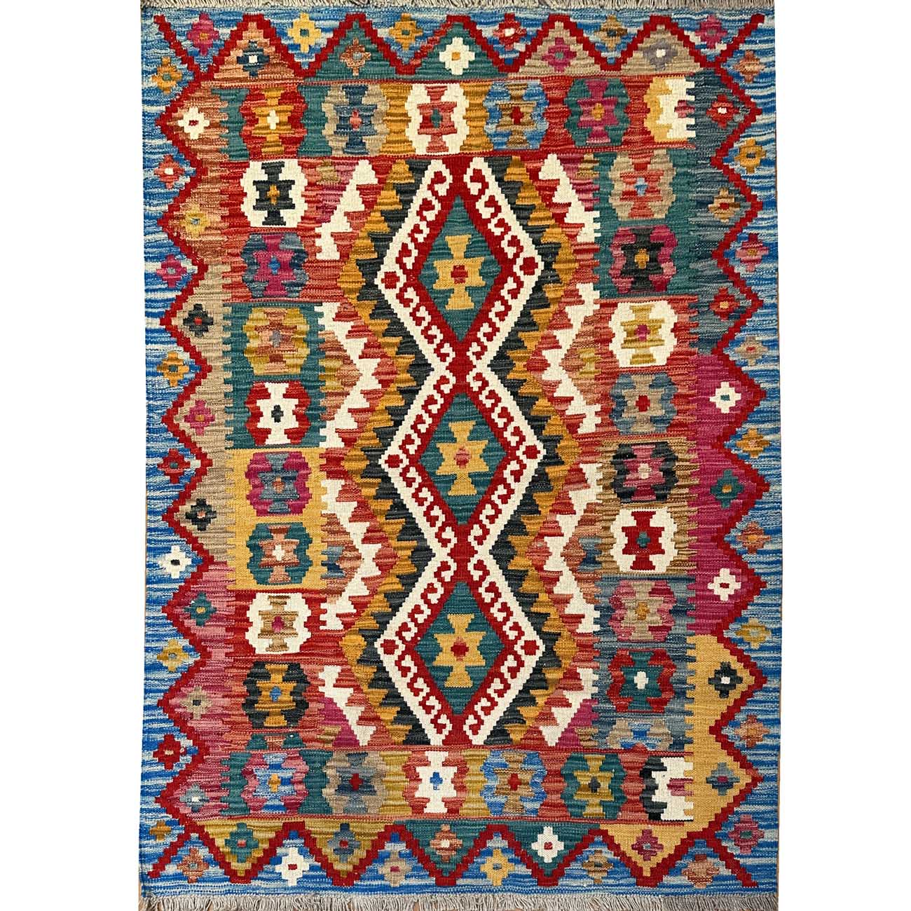 El Dokuma Anadolu Desenli Yün Kilim (105x150 cm)