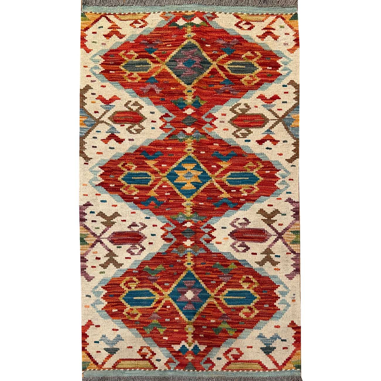 El Dokuma Anadolu Desenli Yün Kilim (80x125 cm)
