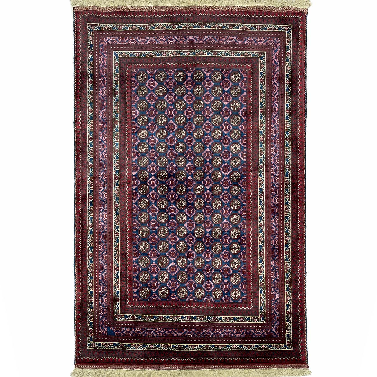 El Dokuma Afgan Bilicik Yün Halı (100x140 cm)