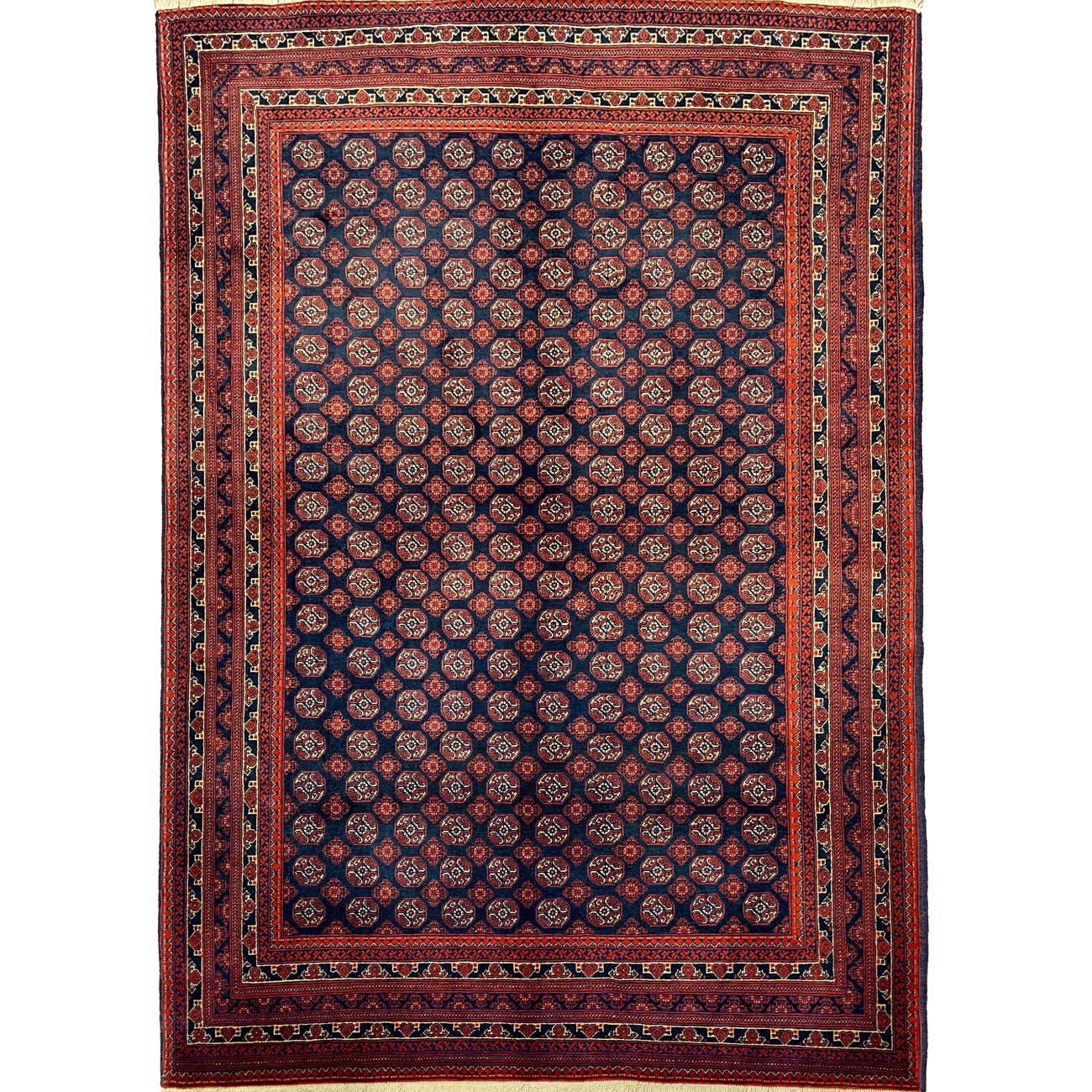 El Dokuma Afgan Bilicik Yün Halı (145x195 cm)