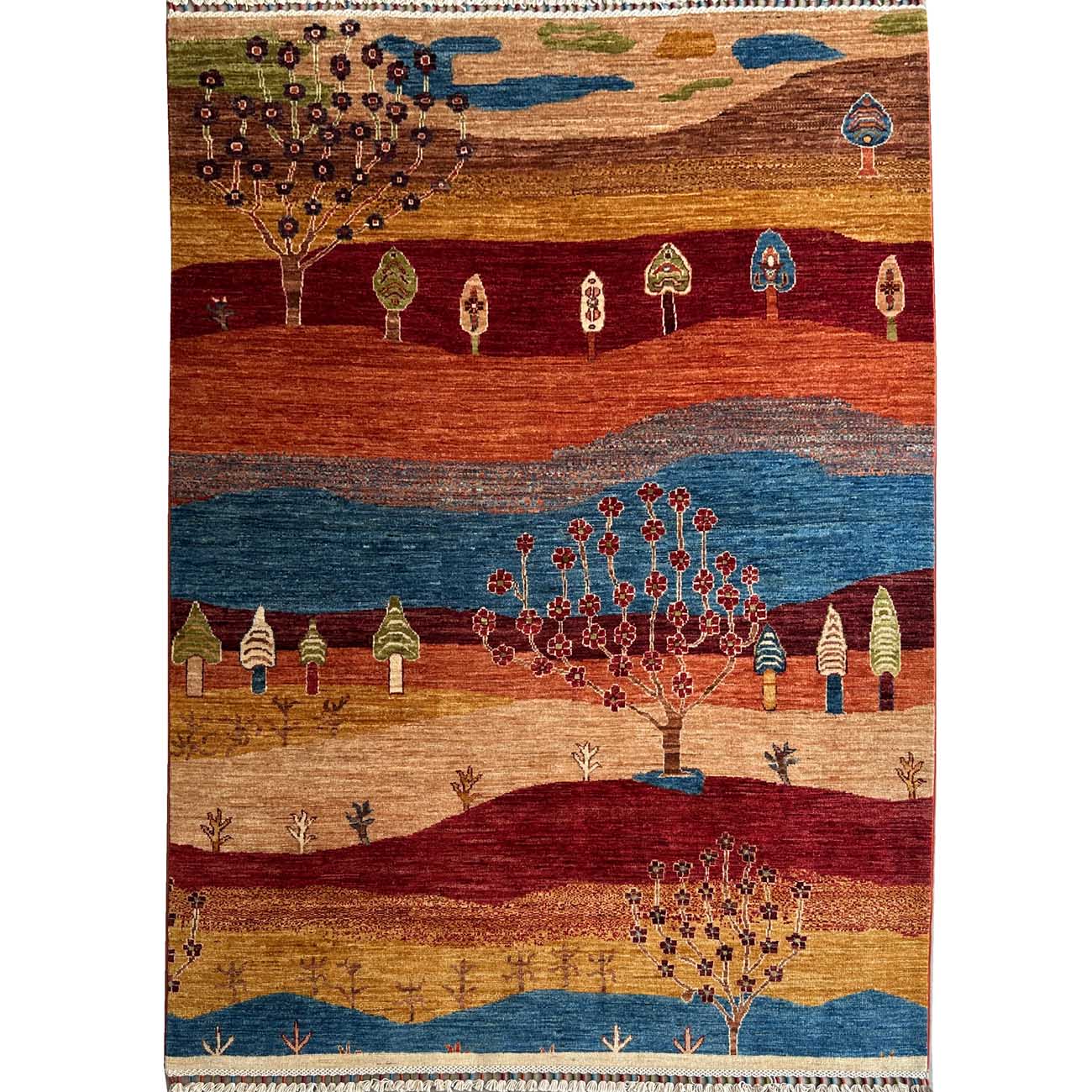 El Dokuma Bohem Kabile Yün Halı (150x205 cm)