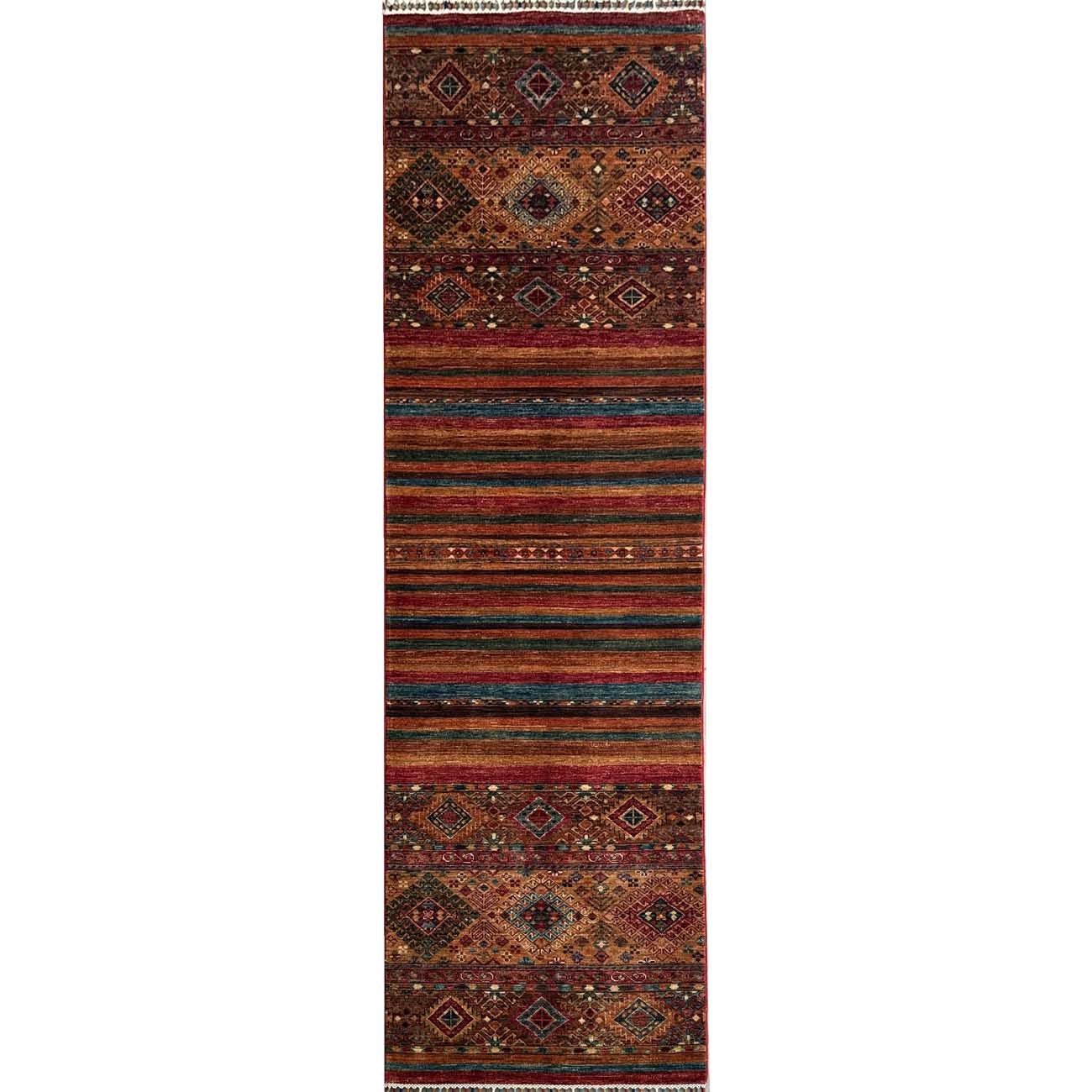 El Dokuma Horcin Kabile Yün Yolluk Halı (80x300 cm)