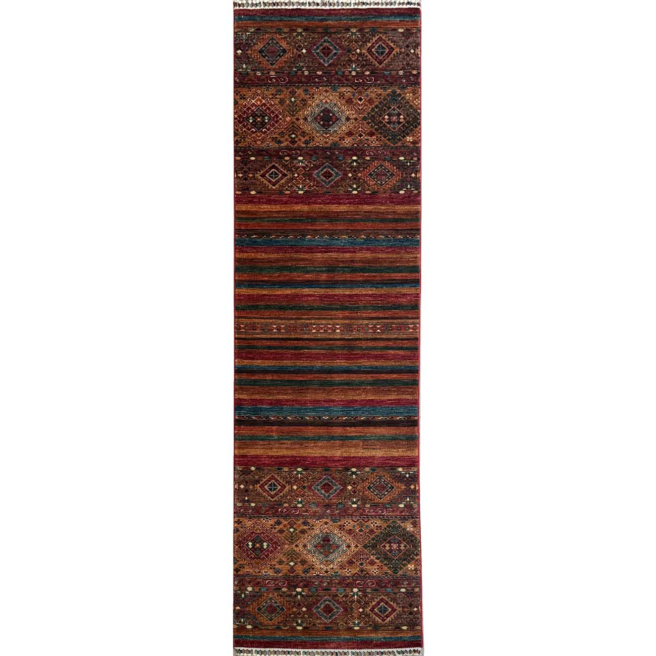 El Dokuma Horcin Kabile Yün Yolluk Halı (80x300 cm)