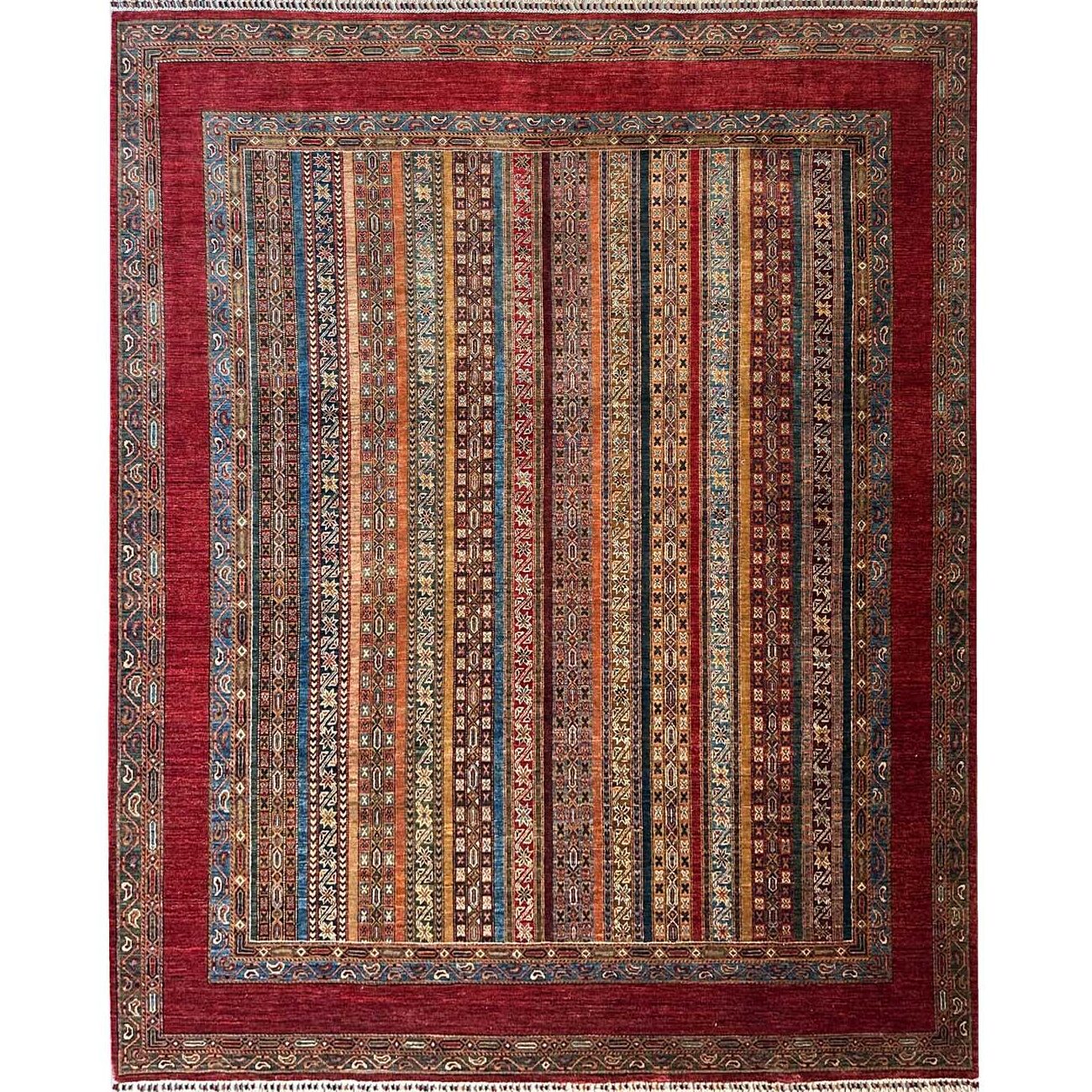 El Dokuma Şal Türkmen Kabile Yün Halı (250x310 cm)