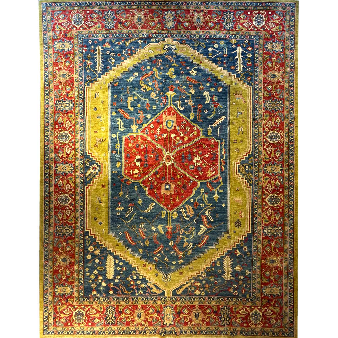 El Dokuma Sarapi İran Yün Halı (305x425 cm)