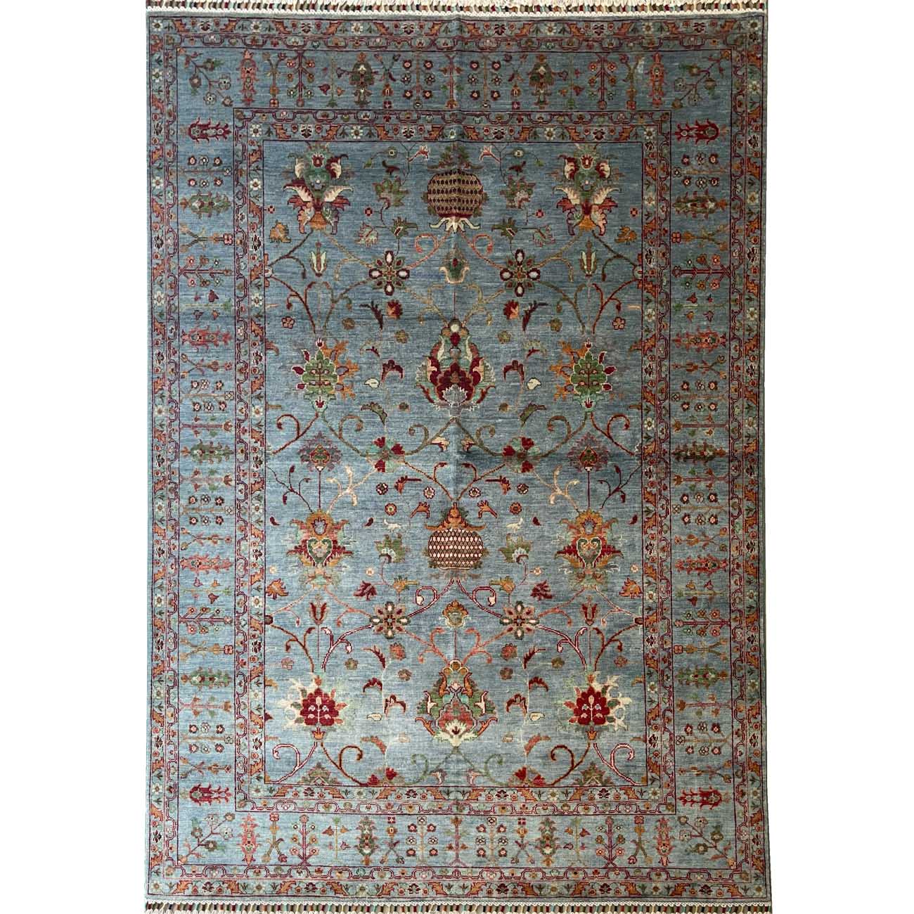 El Dokuma Mavi Sultani Yün Halı (170x250 cm)