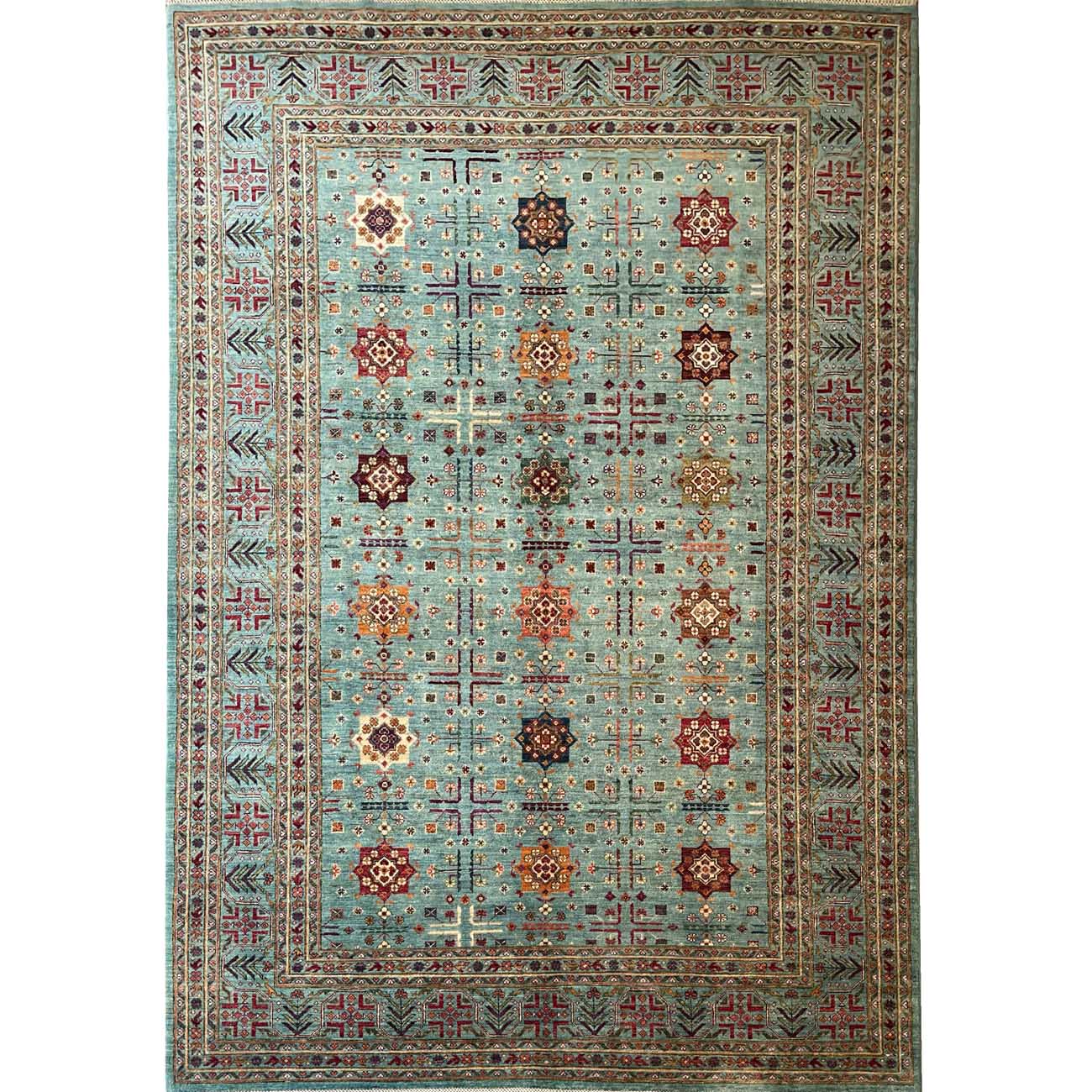 El Dokuma Buhara Türkmen Kabile Yün Halı (210x315 cm)