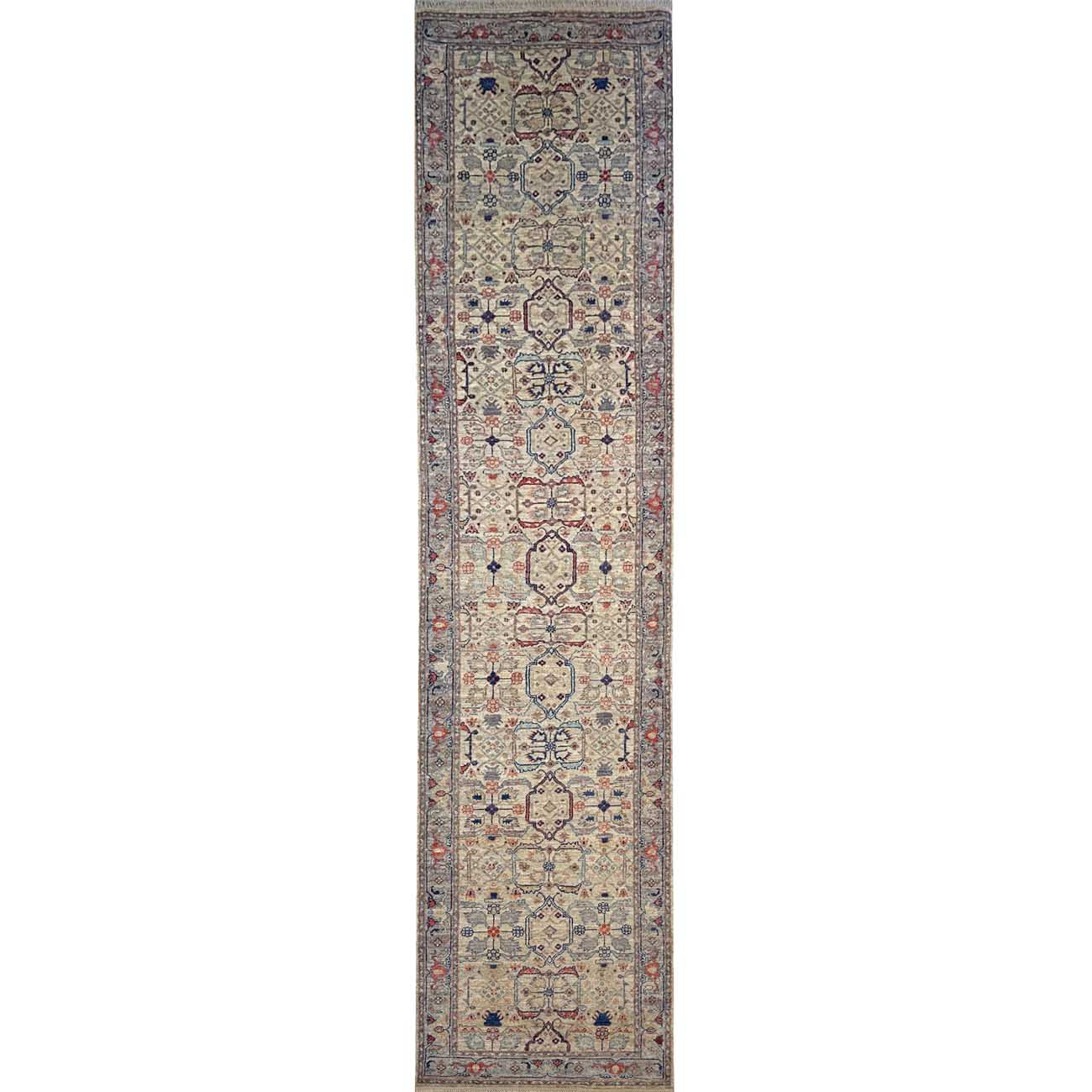 El Dokuma Uşak Yün Yolluk Halı (85x370 cm)