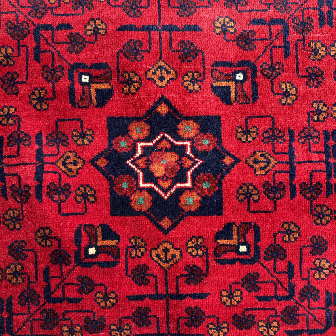 El Dokuma Kırmızı Türkmen Yün Halı (170x235 cm) - Görsel 2