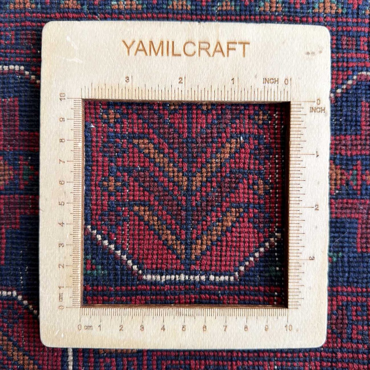 El Dokuma Kırmızı Türkmen Yün Halı (170x235 cm) - Görsel 7