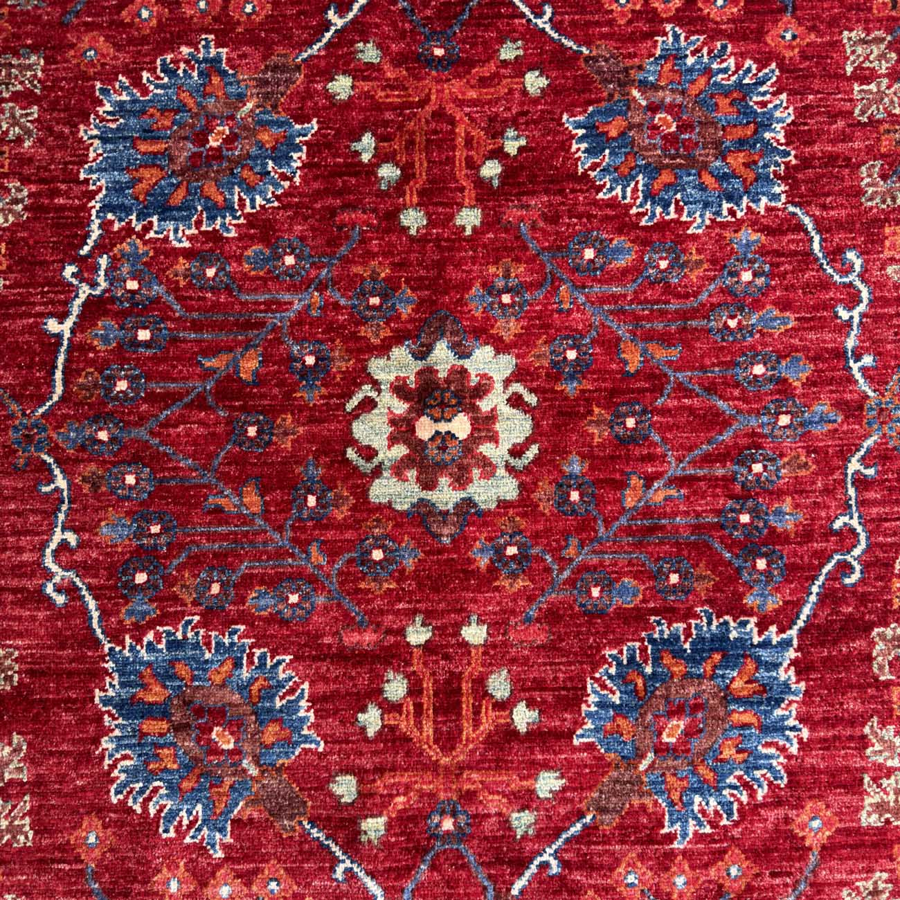 El Dokuma Kırmızı Sultani Yün Halı (250x320 cm) - Görsel 2