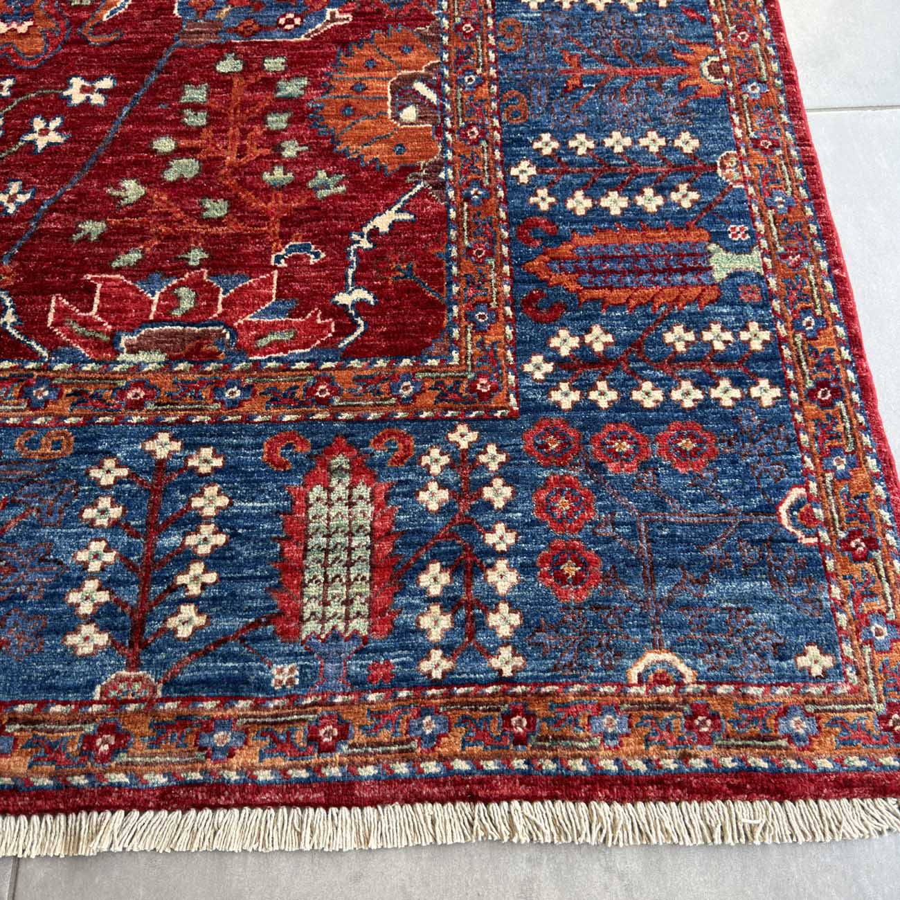 El Dokuma Kırmızı Sultani Yün Halı (250x320 cm) - Görsel 10