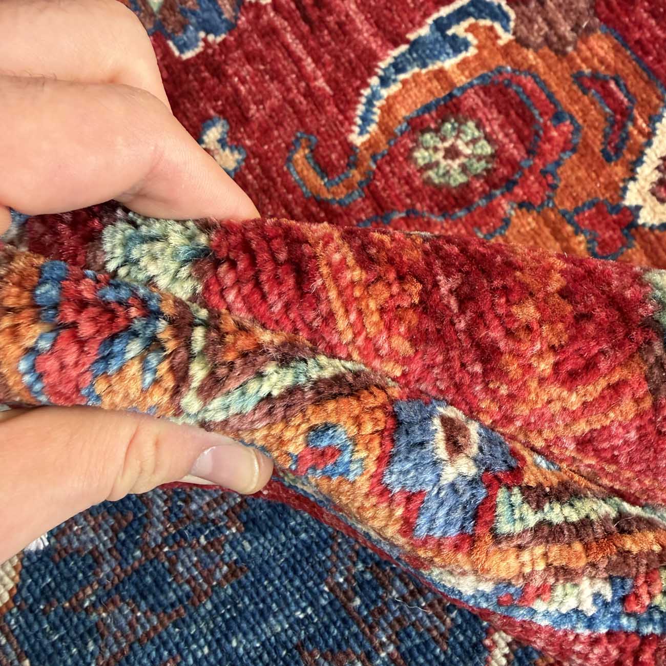 El Dokuma Kırmızı Sultani Yün Halı (250x320 cm) - Görsel 4