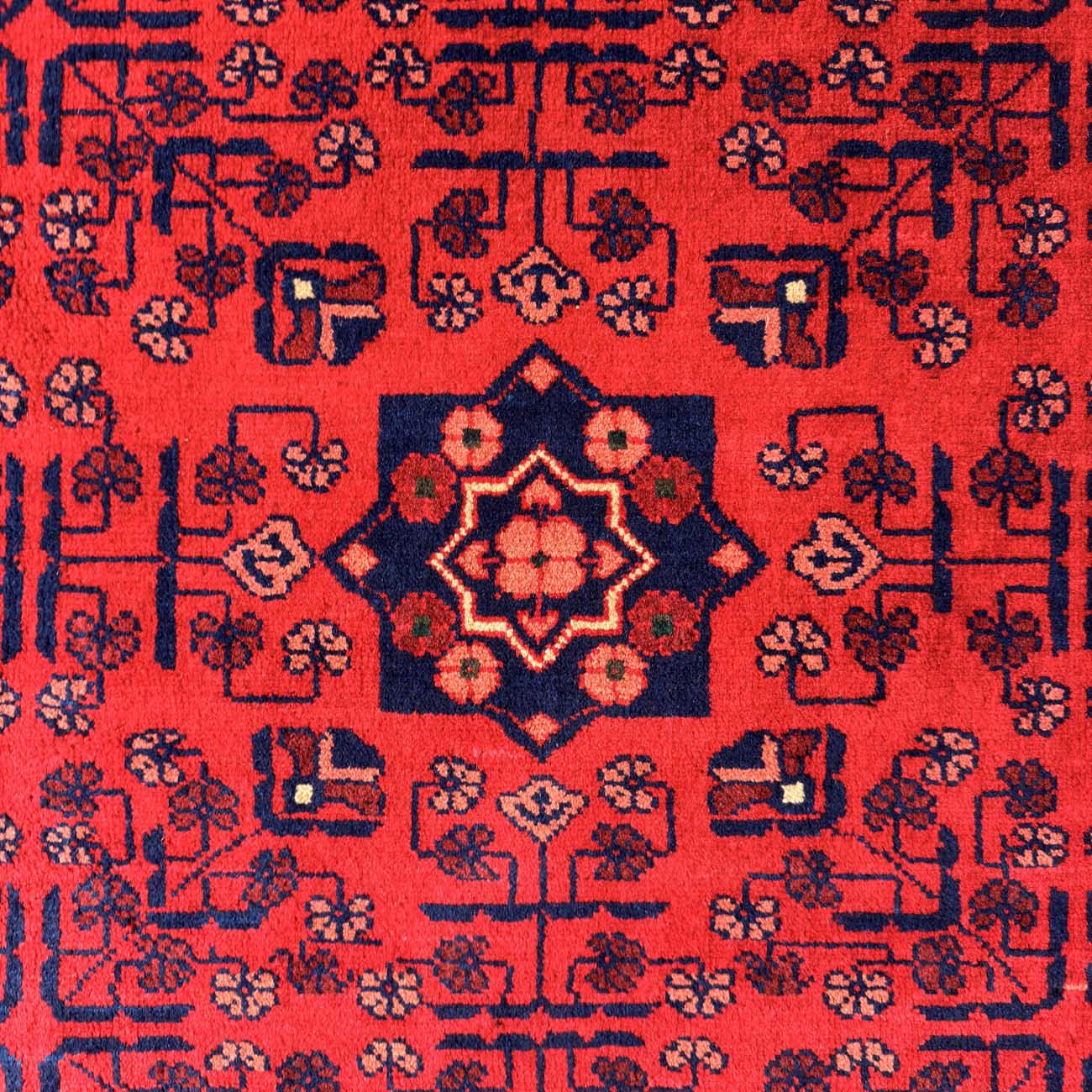 El Dokuma Kırmızı Türkmen Yün Halı (245x300 cm) - Görsel 9