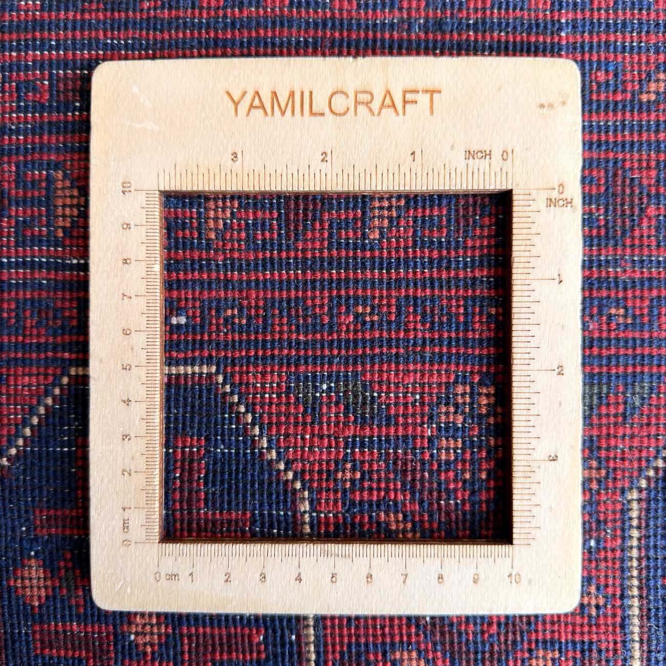 El Dokuma Kırmızı Türkmen Yün Halı (245x300 cm) - Görsel 6