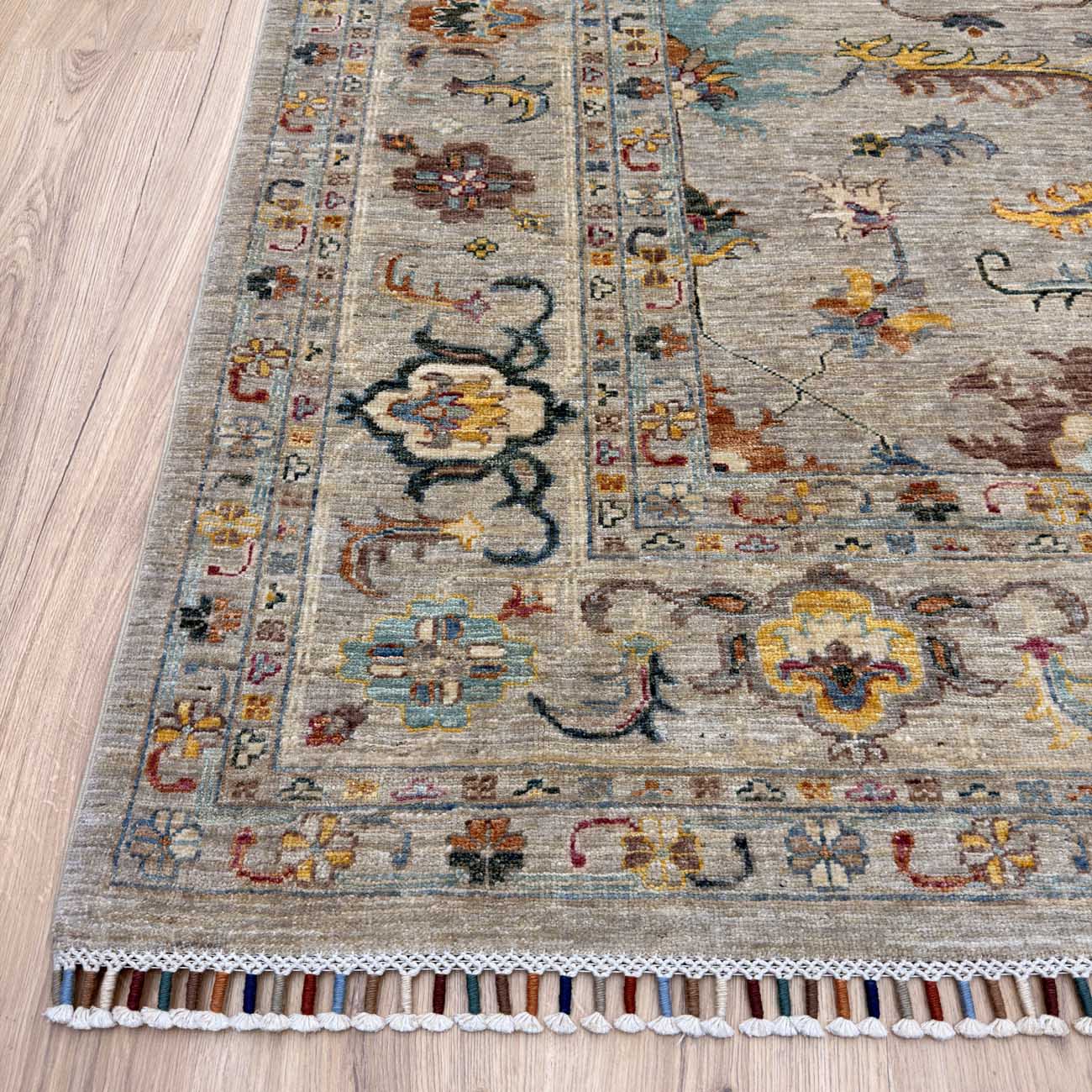 El Dokuma Krem Sultani Yün Halı (200x300 cm) - Görsel 9