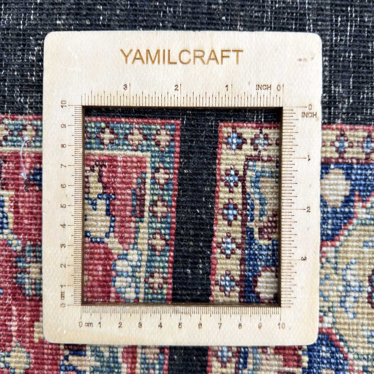 El Dokuma Siyah Bahtiyar Yün Yolluk Halı (80x310 cm) - Görsel 6