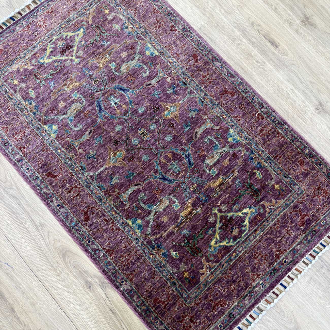 El Dokuma Sultani Yün Halı (75x120 cm) - Görsel 7