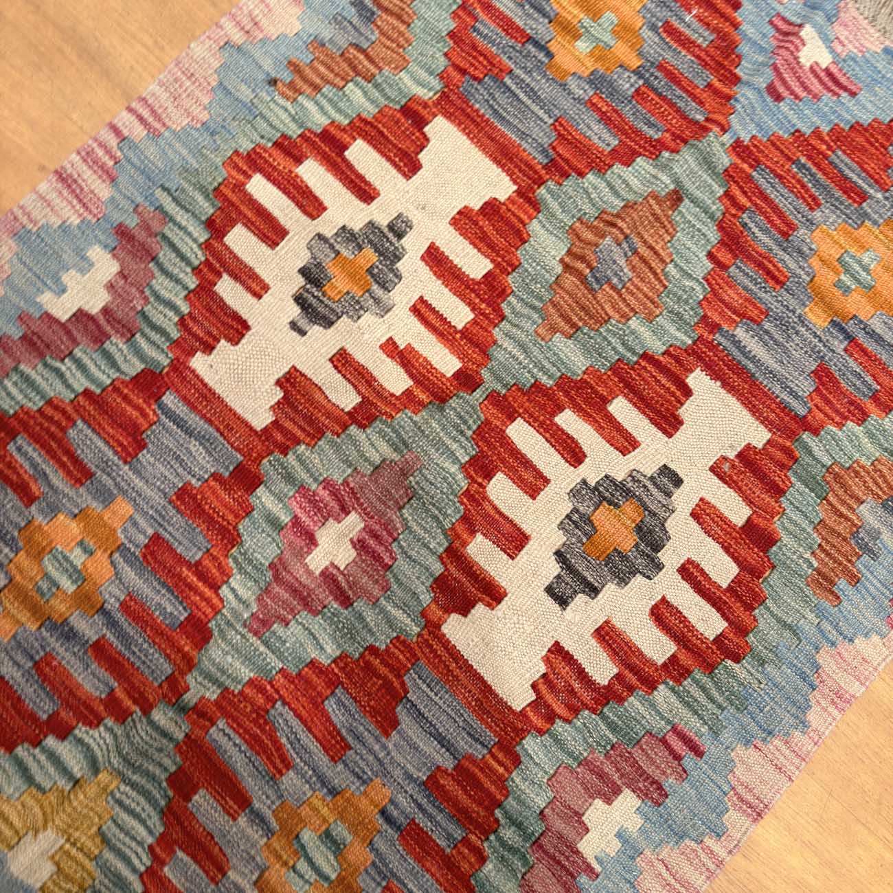 El Dokuma Anadolu Desenli Yün Kilim (80x110 cm) - Görsel 2