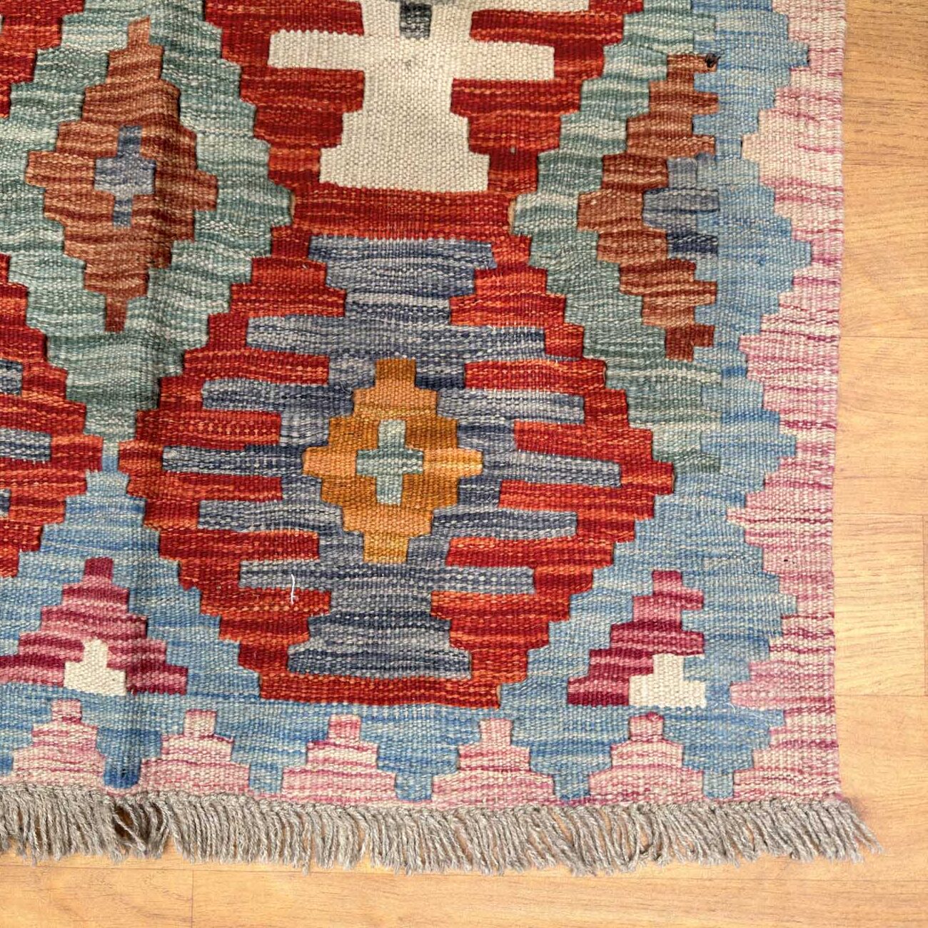El Dokuma Anadolu Desenli Yün Kilim (80x110 cm) - Görsel 3