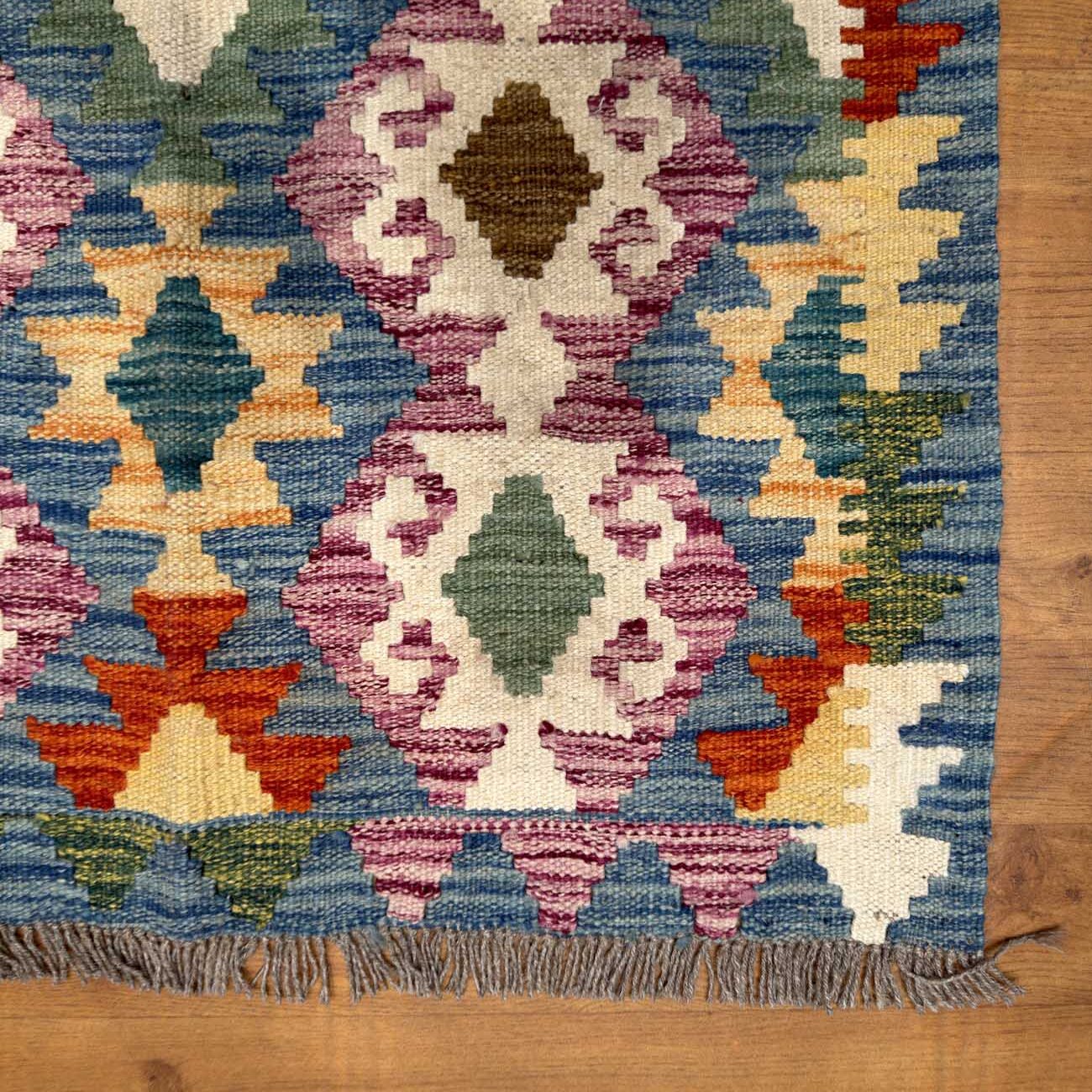 El Dokuma Anadolu Desenli Yün Kilim (85x120 cm) - Görsel 5