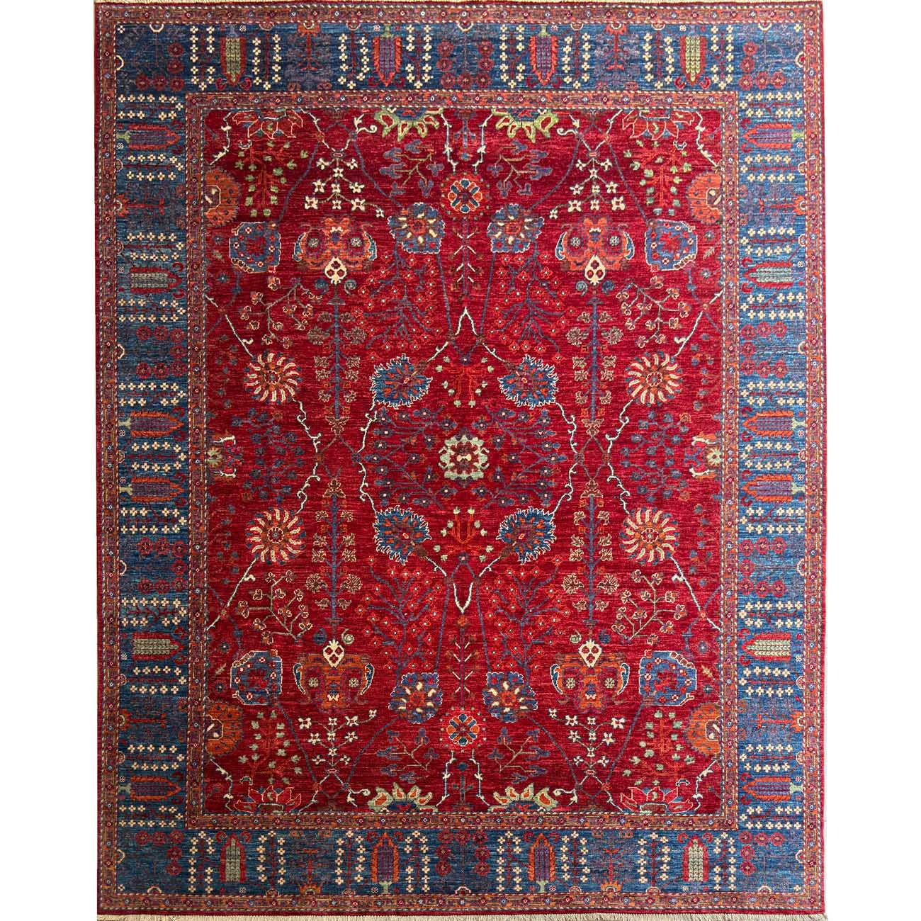 El Dokuma Kırmızı Sultani Yün Halı (250x320 cm)