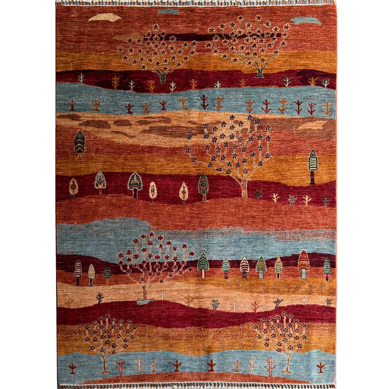 El Dokuma Bohem Kabile Yün Halı (150x195 cm)