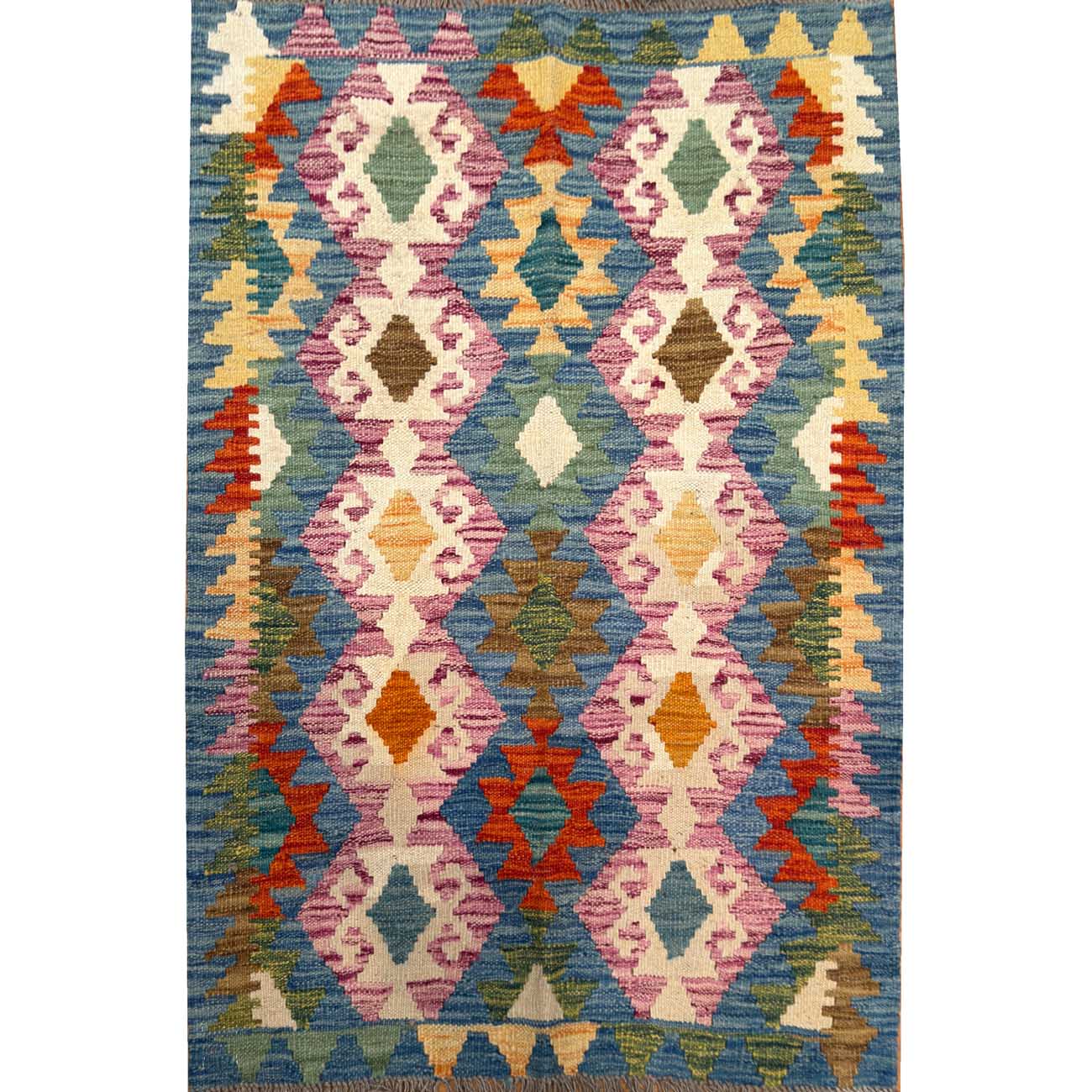 El Dokuma Anadolu Desenli Yün Kilim (85x120 cm)