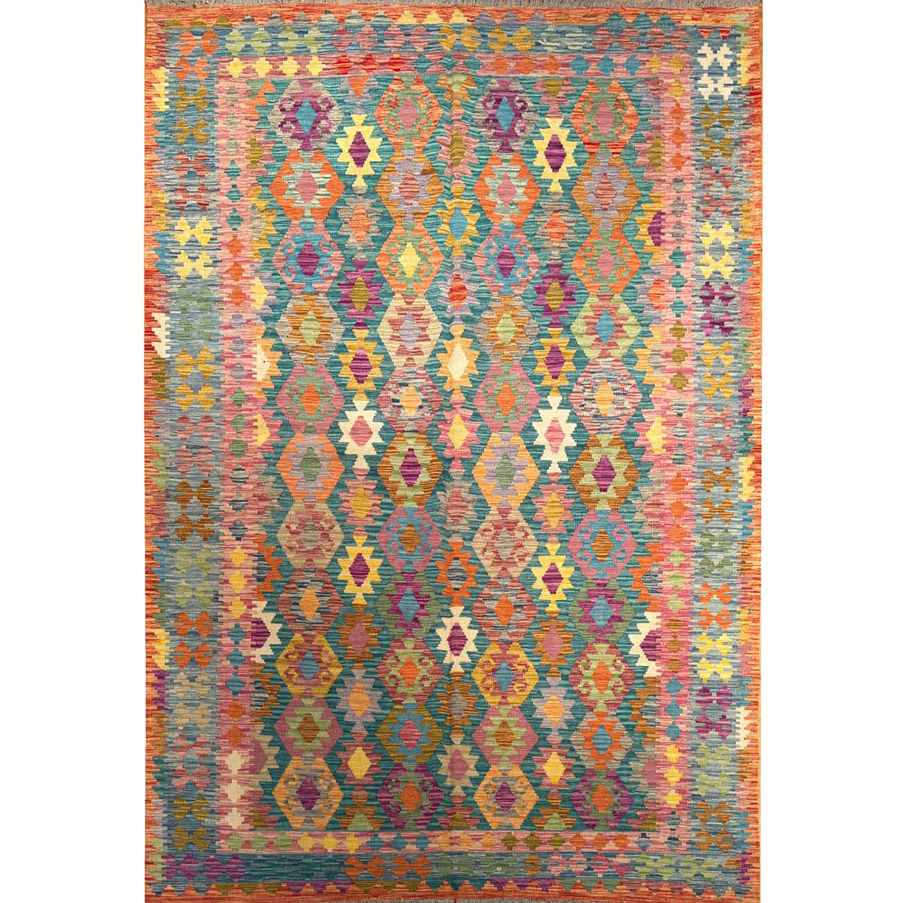 El Dokuma Anadolu Desenli Yün Kilim (195x300 cm)