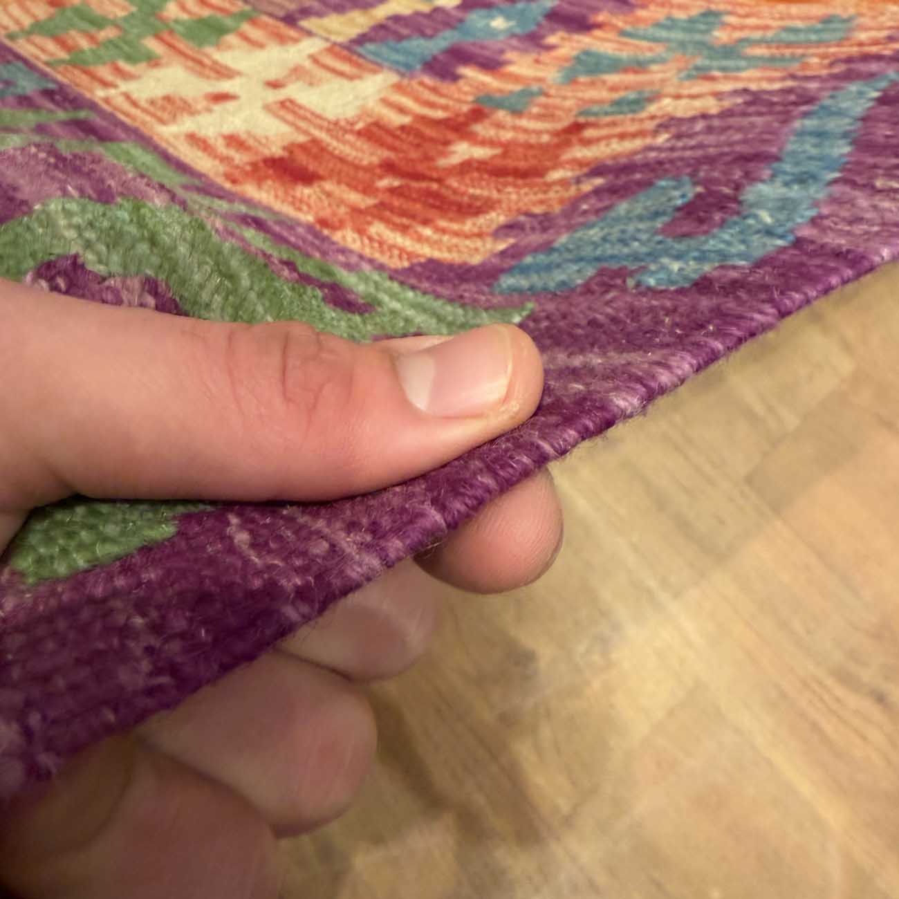 El Dokuma Anadolu Desenli Yün Kilim (200x290 cm) - Görsel 5