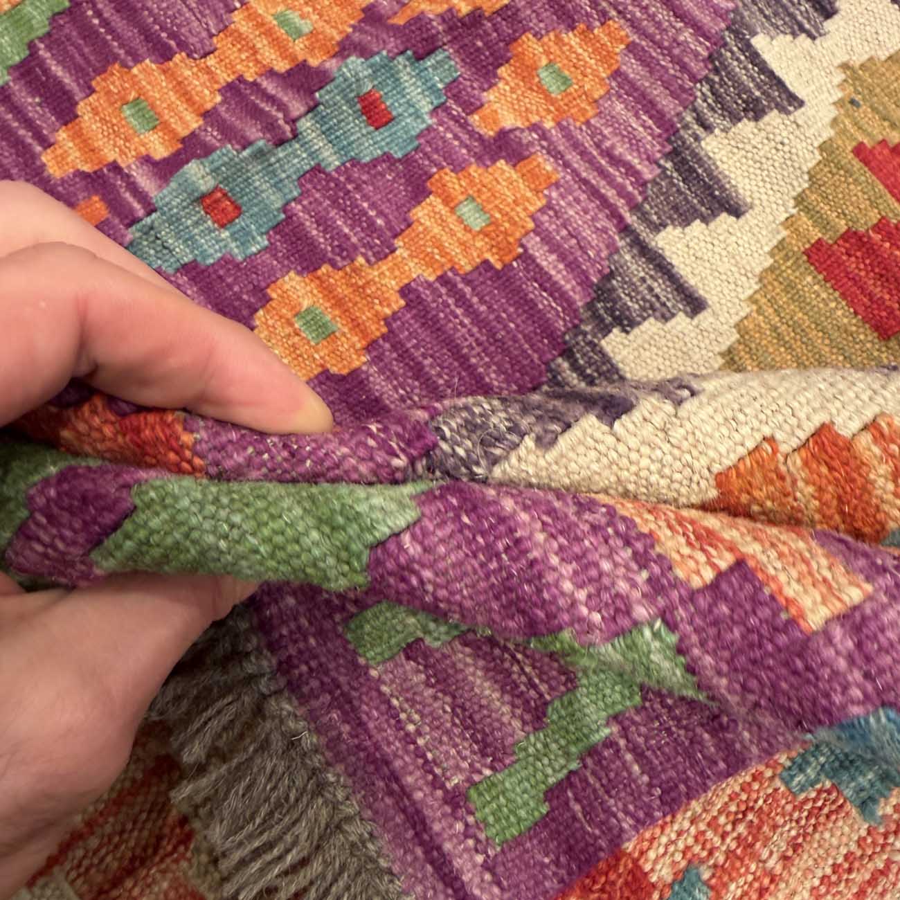 El Dokuma Anadolu Desenli Yün Kilim (200x290 cm) - Görsel 7