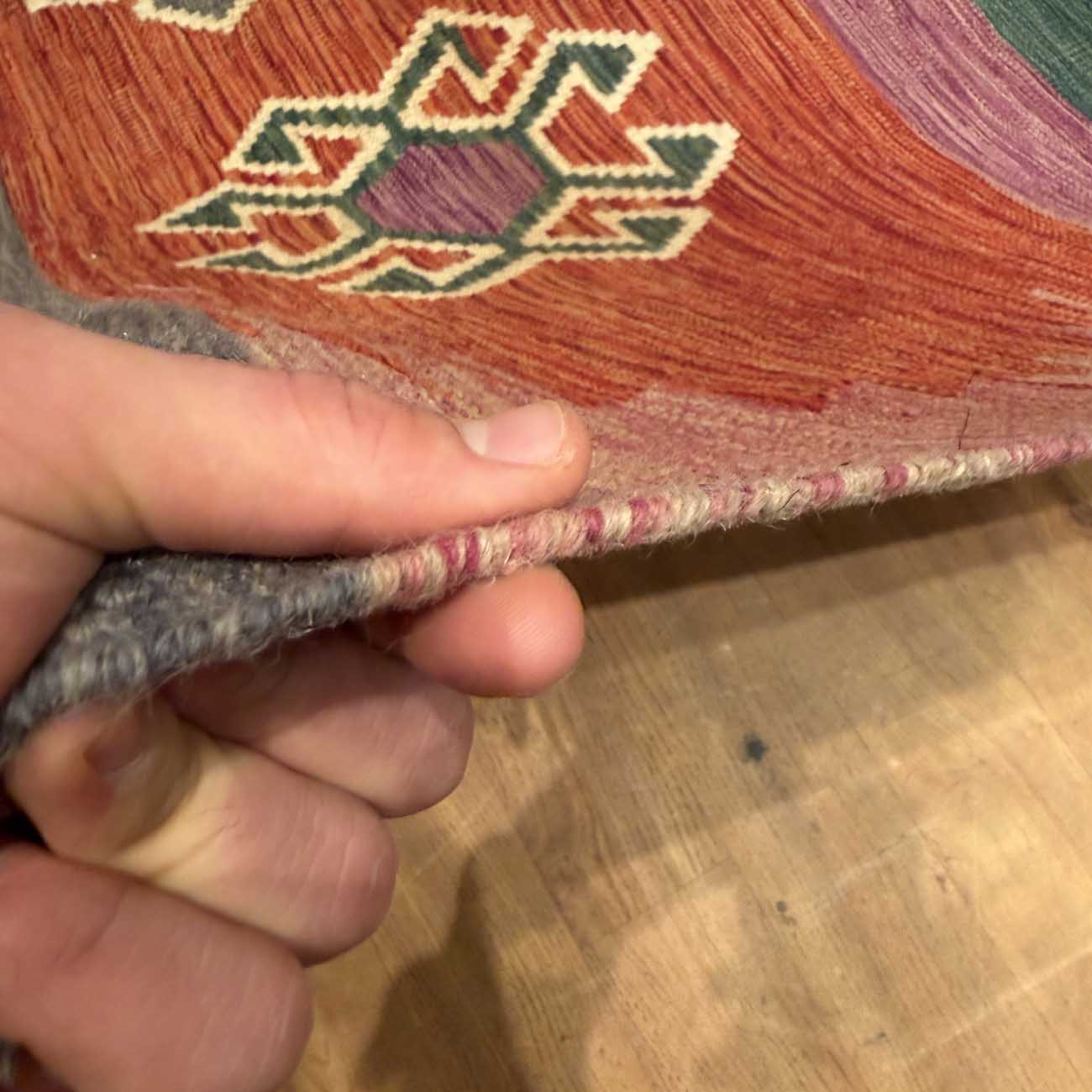 El Dokuma Anadolu Desenli Yün Kilim (175x245 cm) - Görsel 8