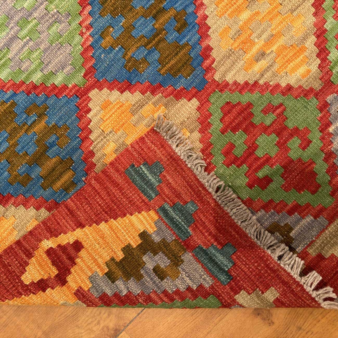 El Dokuma Anadolu Desenli Yün Kilim (120x175 cm) - Görsel 6