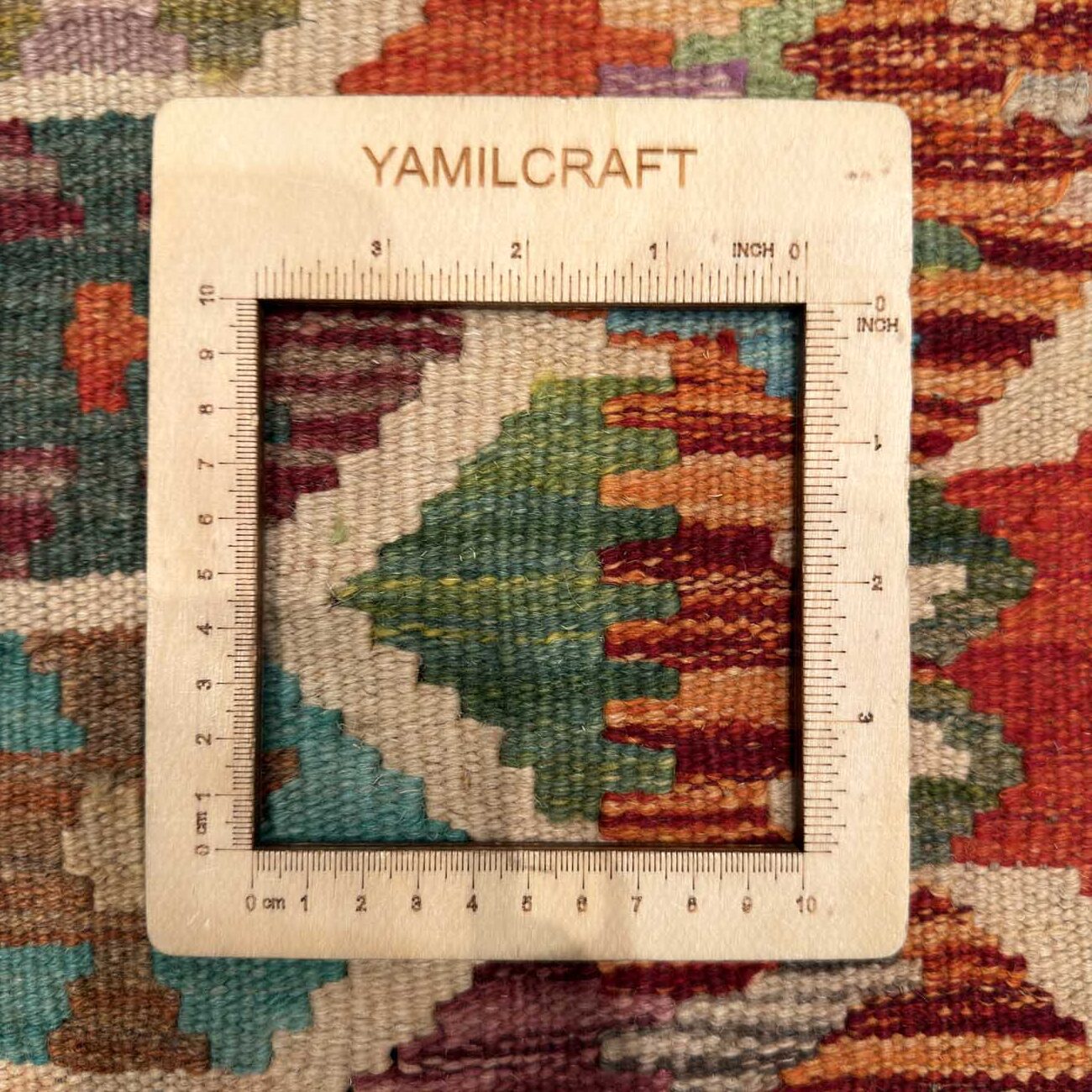 El Dokuma Anadolu Desenli Yün Kilim (105x150 cm) - Görsel 5