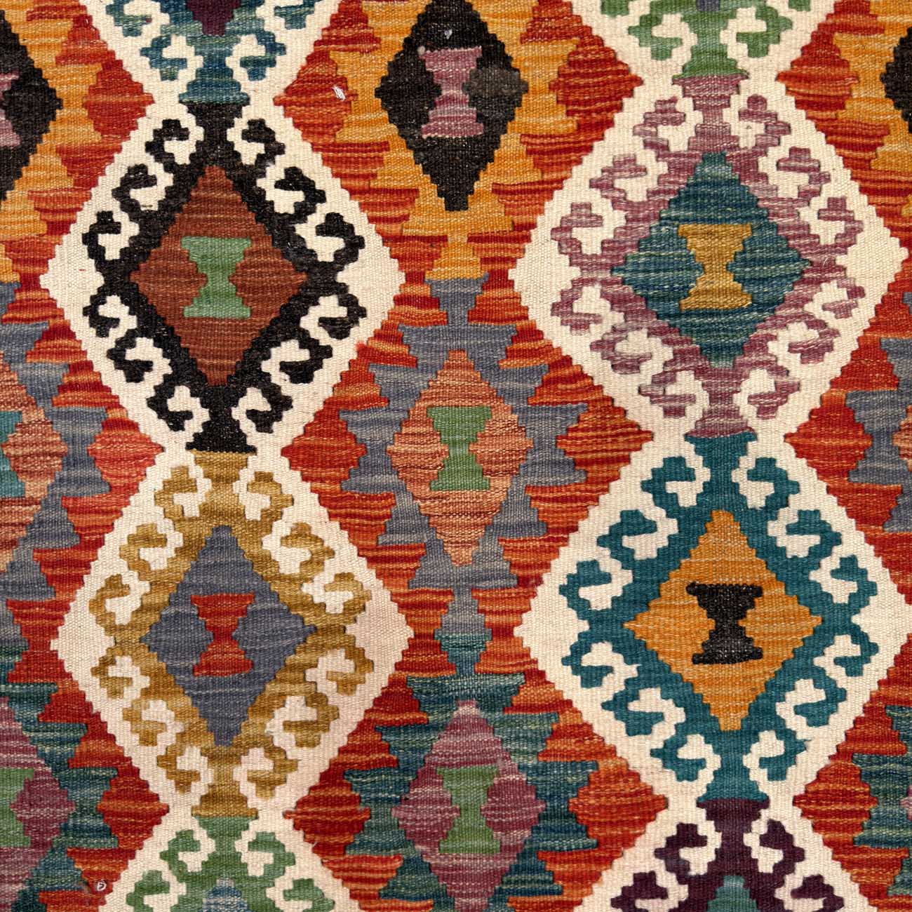 El Dokuma Anadolu Desenli Yün Kilim (100x150 cm) - Görsel 3