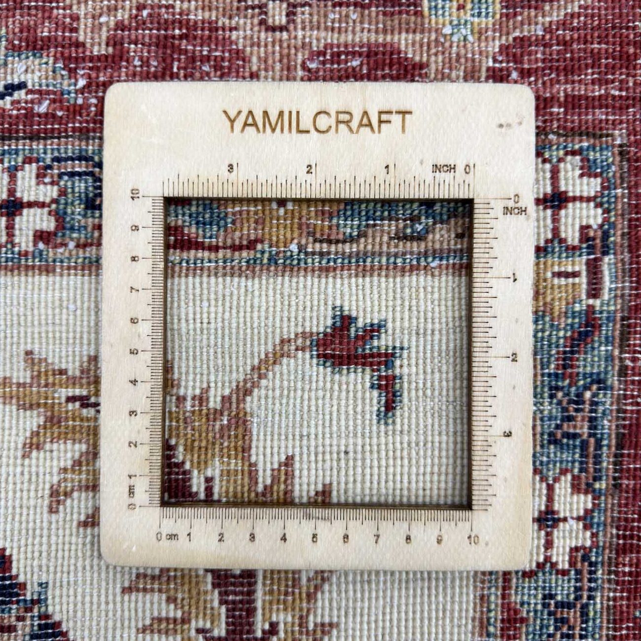 El Dokuma Floral Uşak Yün Halı (165x245 cm) - Görsel 7