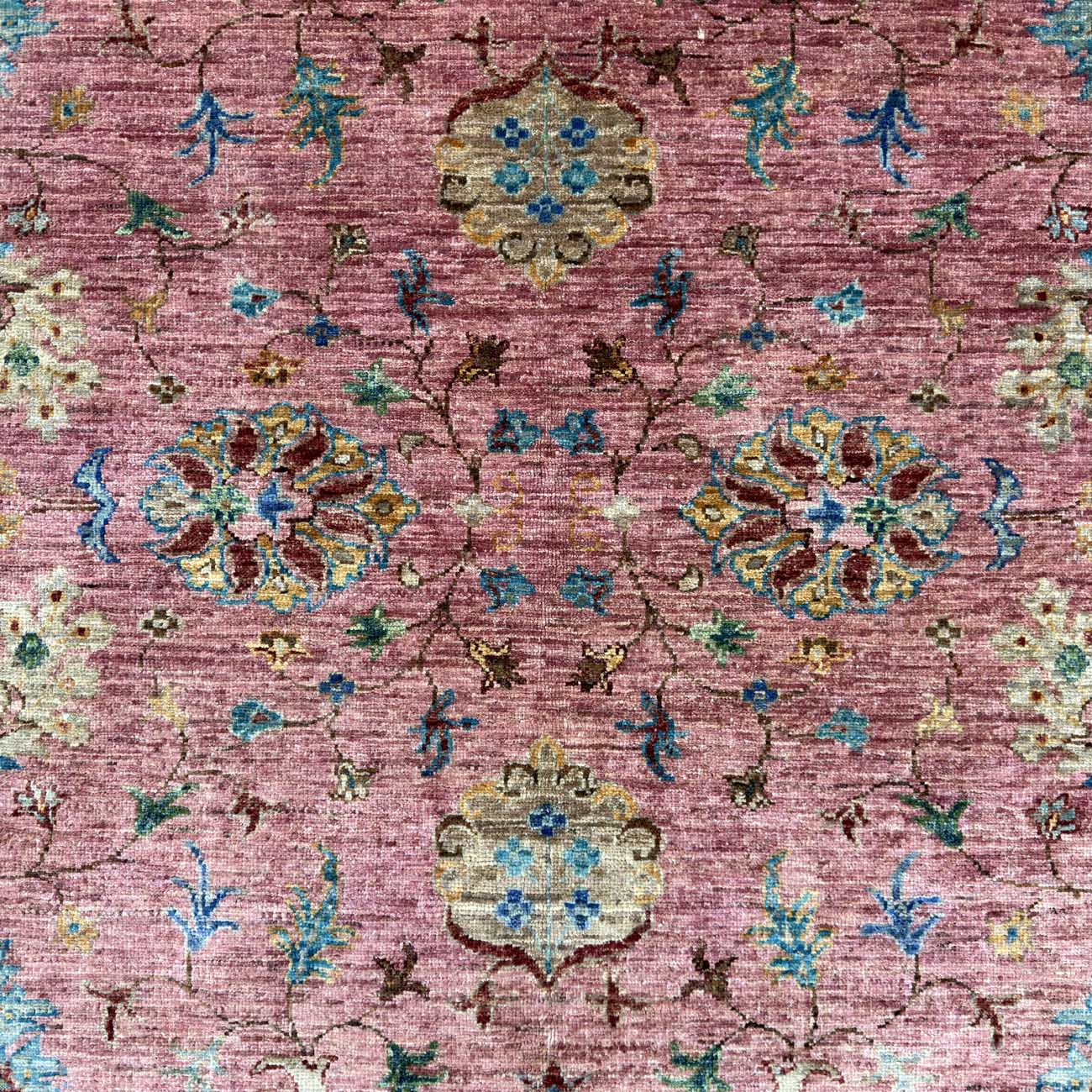 El Dokuma Pembe Sultani Yün Halı (170x230 cm) - Görsel 3