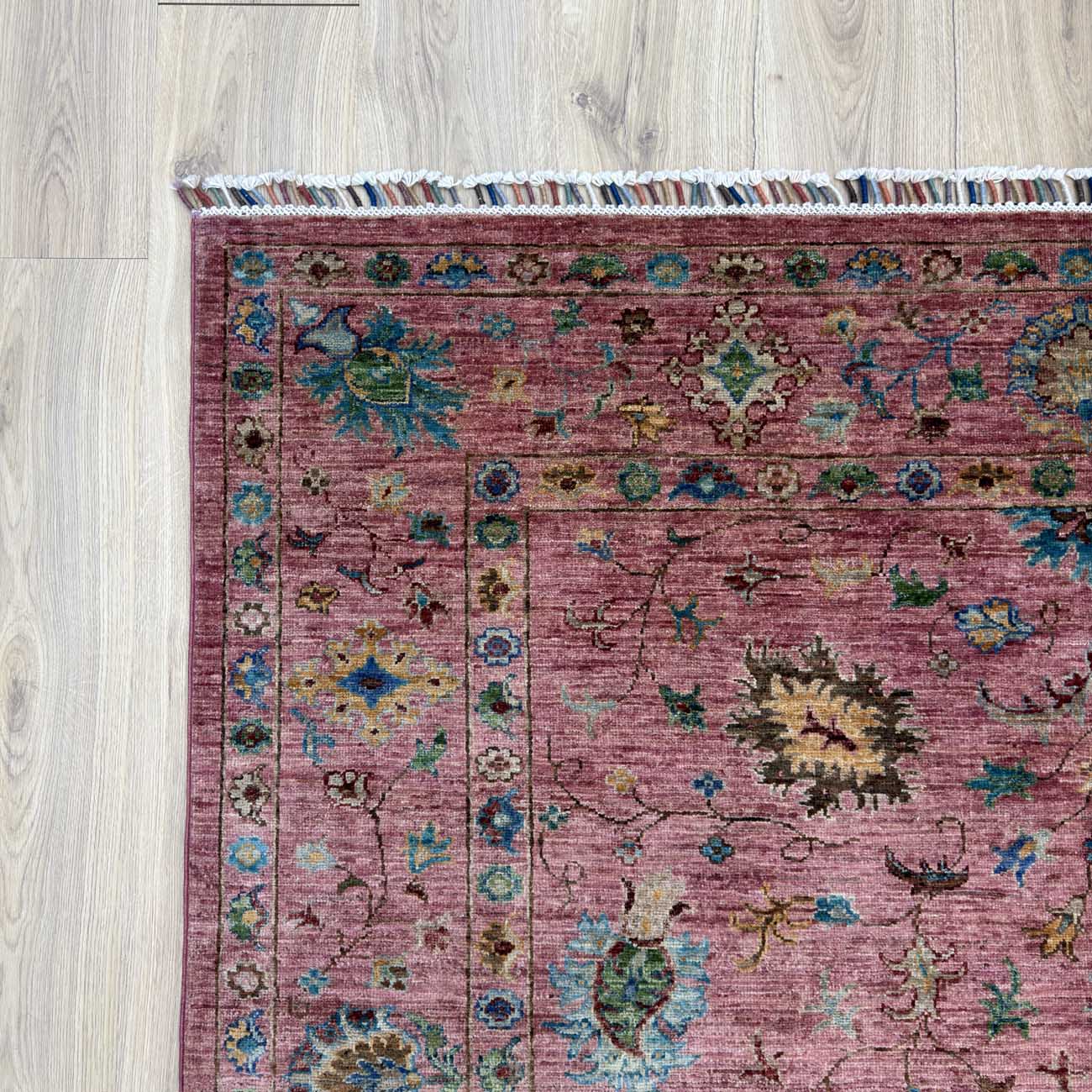 El Dokuma Pembe Sultani Yün Halı (170x230 cm) - Görsel 4