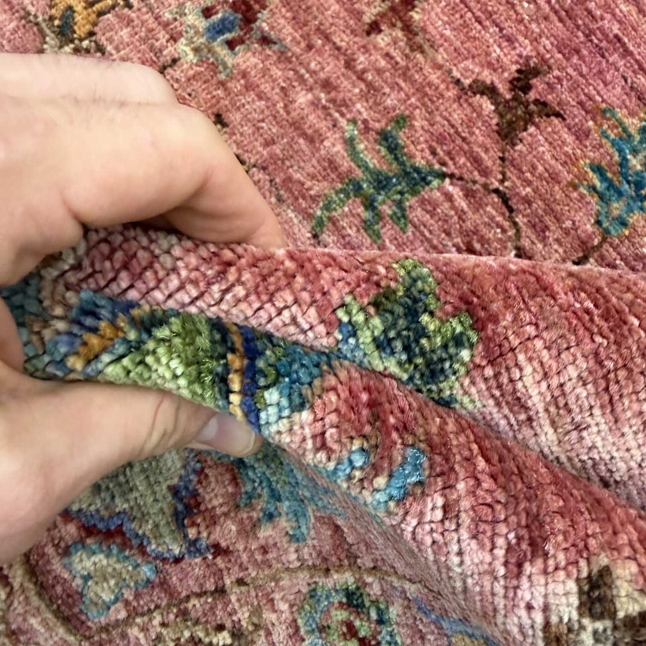 El Dokuma Pembe Sultani Yün Halı (170x230 cm) - Görsel 5