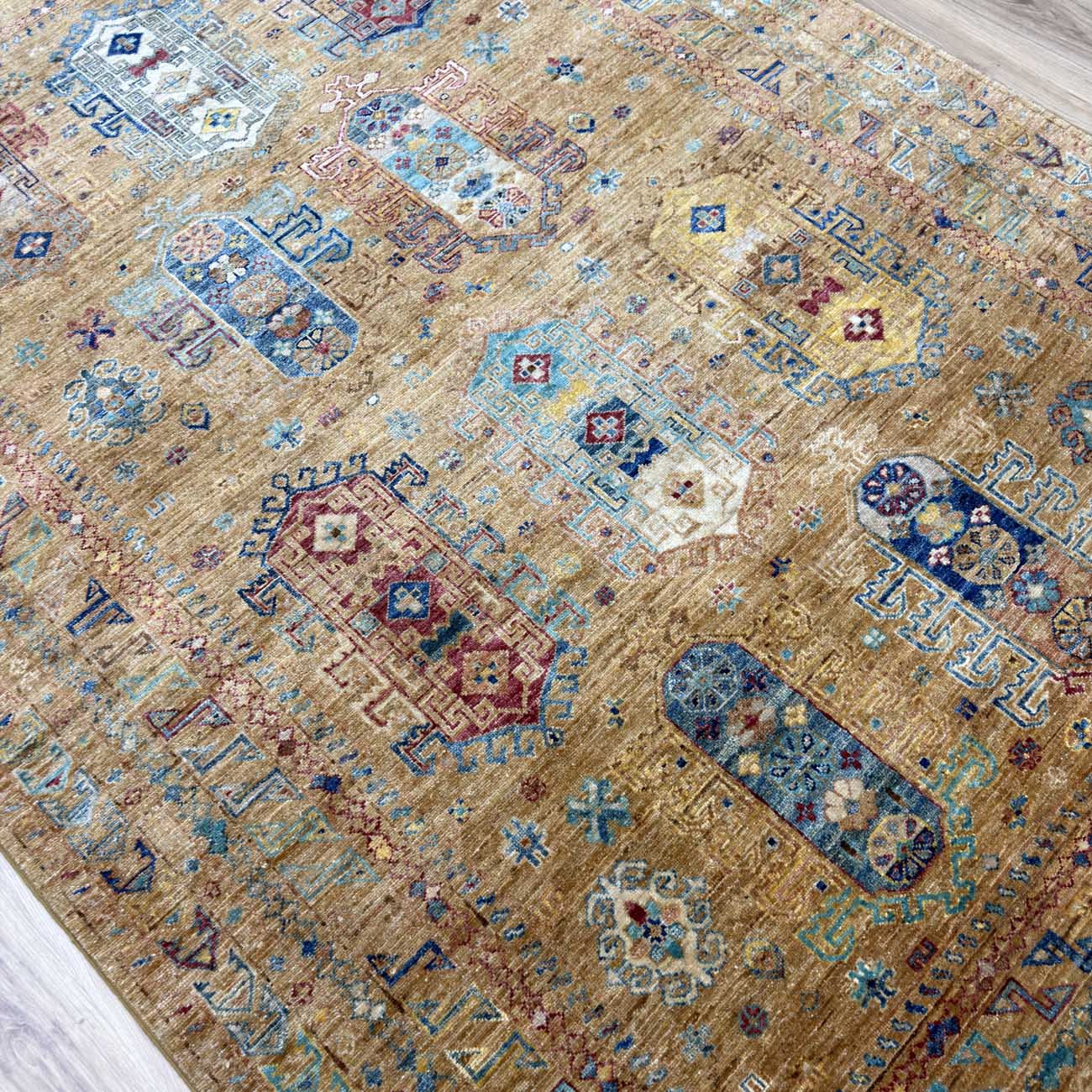 El Dokuma Veziri Kabile Yün Halı (170x240 cm) - Görsel 7